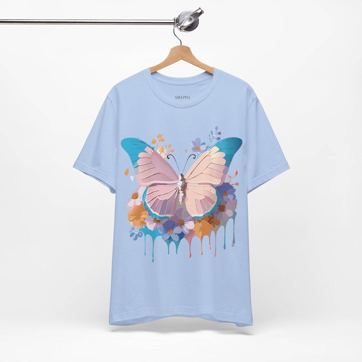 Butterfly Graphic Tee Vintage Inspired Adelpha Unisex Jersey Short Sleeve