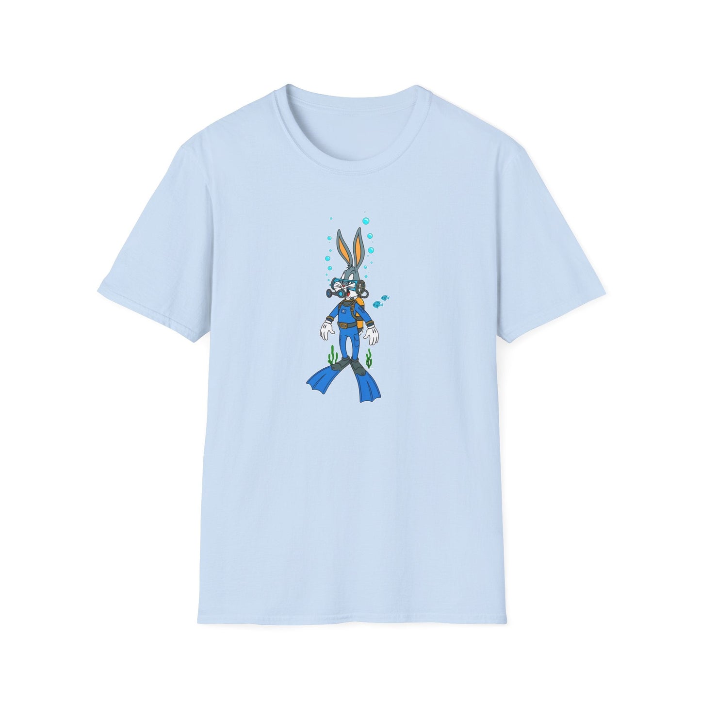 Bugs Bunny Animation Shirt Unisex T Shirt Cartoon Design Tee 100 Percent Cotton Gildan Softstyle
