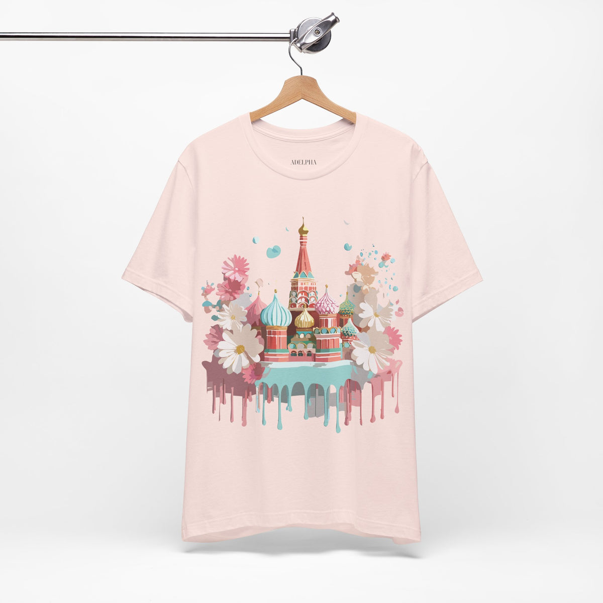 Graphic Unisex Cotton Bella+Canvas Tee Shirt with Moscow
