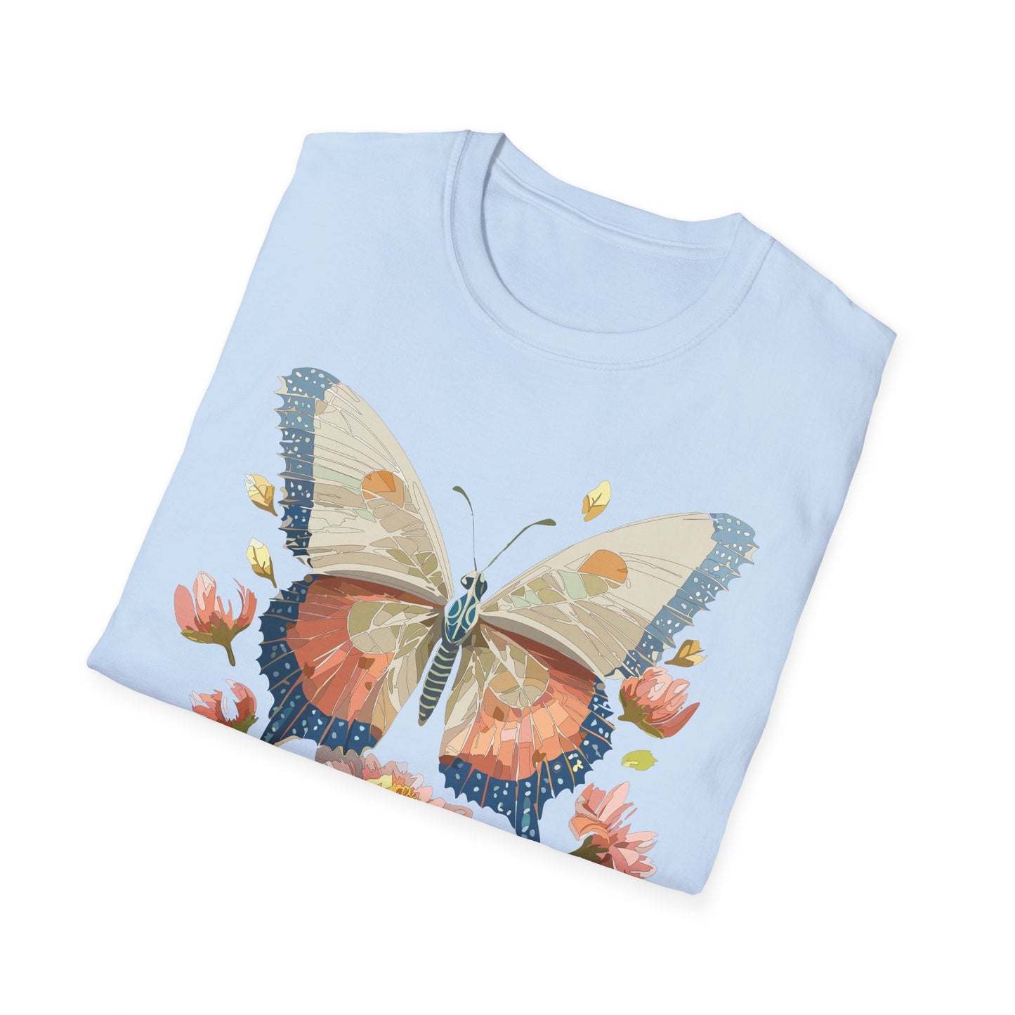 Butterfly Shirt Unisex Softstyle T Shirt Gildan 64000 100 Cotton Monarch Butterfly Gift