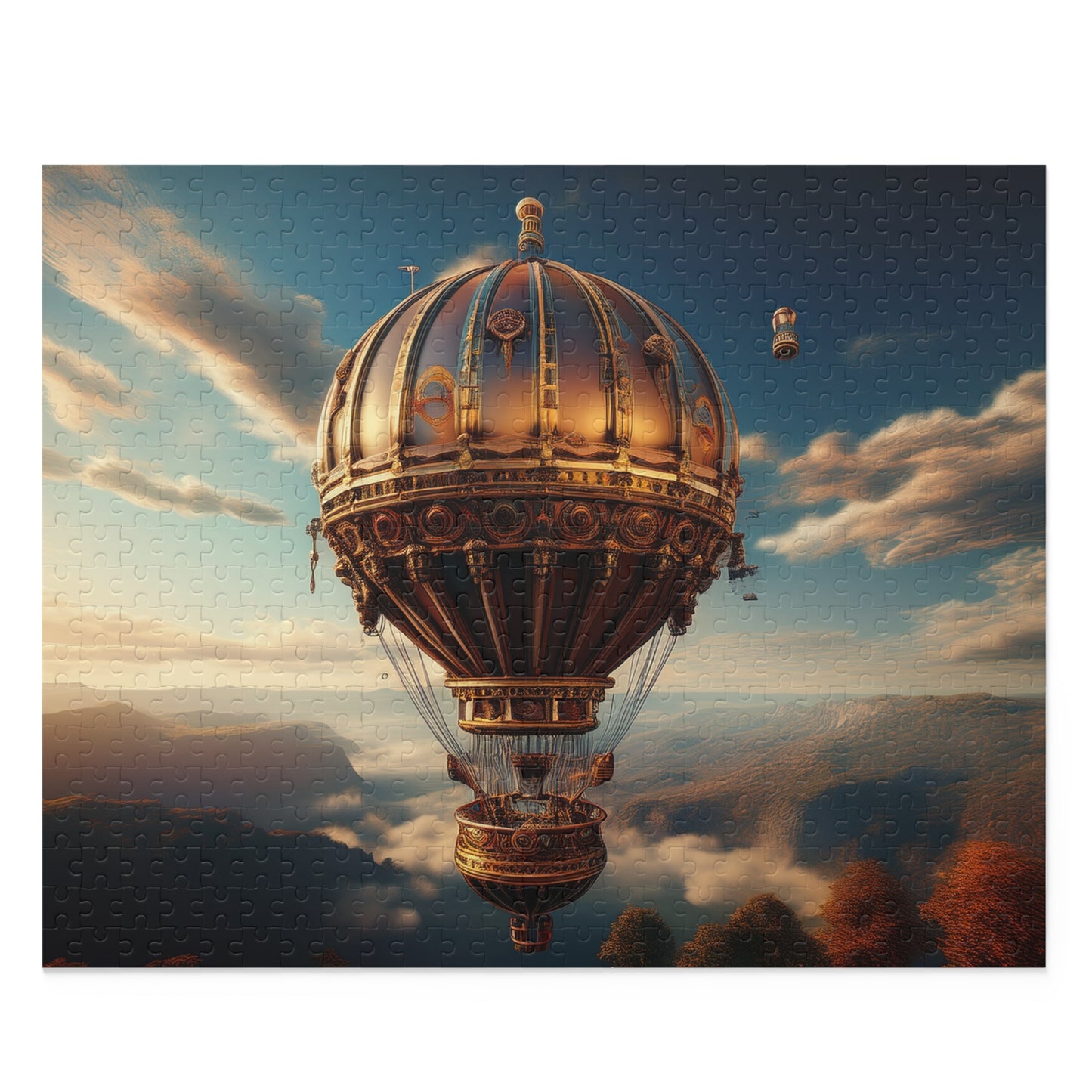 Hot air balloon Puzzle 500-Chipboard Pieces in Box | Kids Puzzles Size: 16" x 20",  Ages 9+ and Family pn51