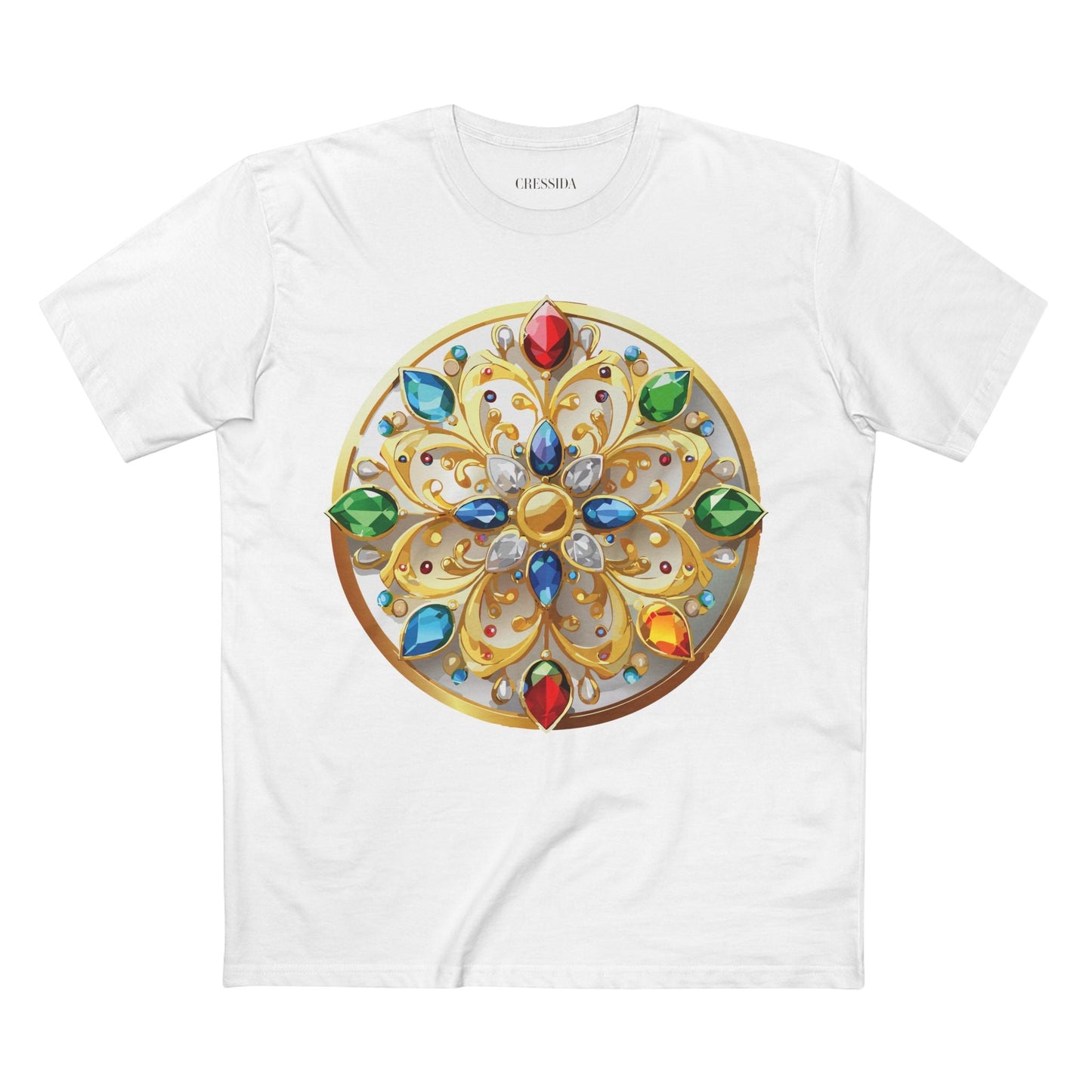 Medallion Graphic T-Shirt Unisex 100 Cotton With Gold Art Design Medal Tee 3