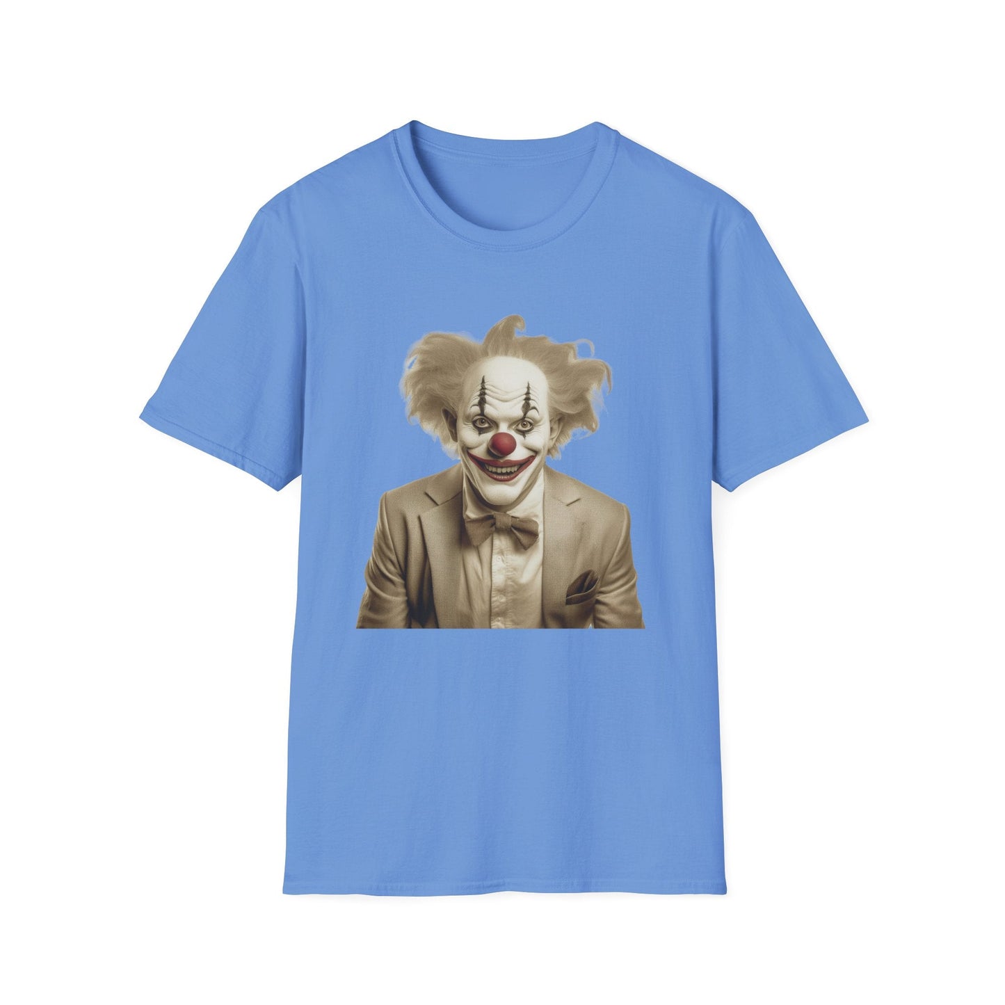Unisex Clown Shirt Funny Man Circus Tee Softstyle 64000 Cotton Gildan Tee Lightweight Breathable