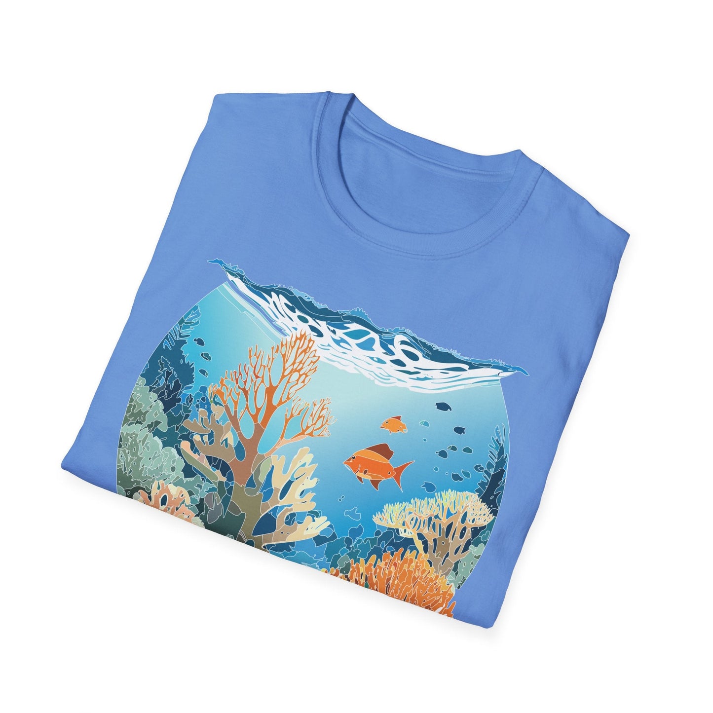 Ocean Tee Shirt Unisex Gildan Softstyle Cotton Tee Shirt 64000 Lightweight Breathable Comfort