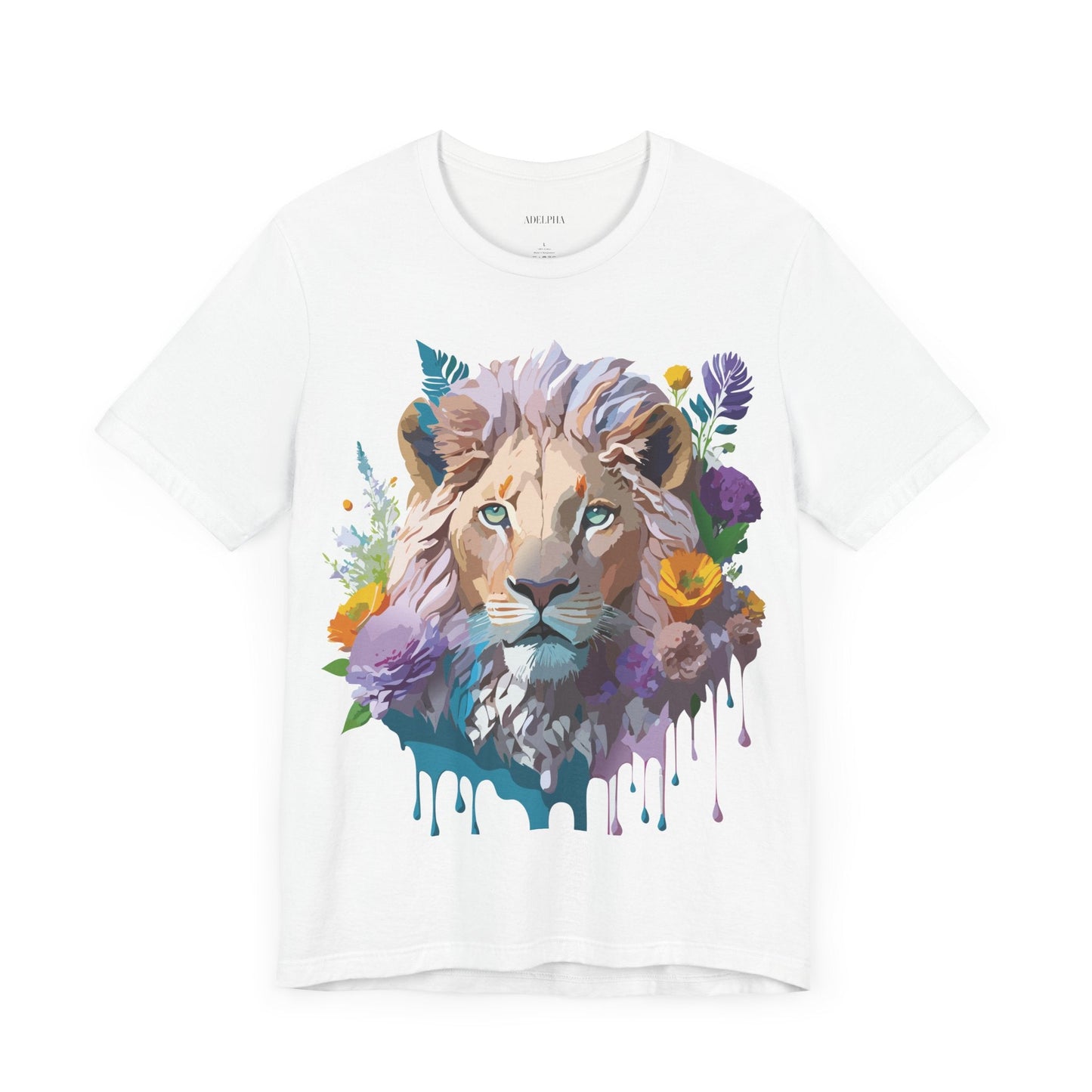 Lion Graphic Unisex 100 Cotton Vintage Animal Artwork Tee 3