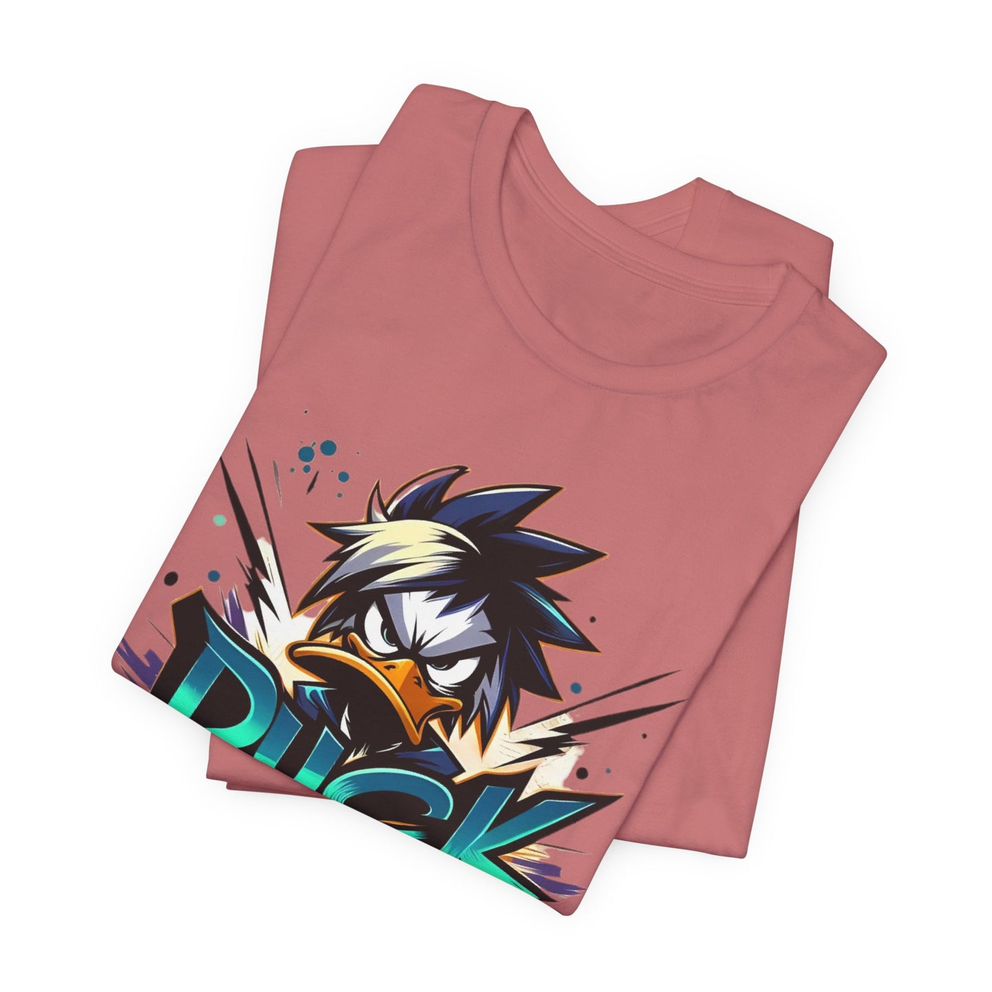 Duck Graphic Tee, Duck Shirt, Funny Bird Tee Shirt, Funny Animal T-Shirt, Cartoon Top, Animal Tees, Art Design T-Shirt