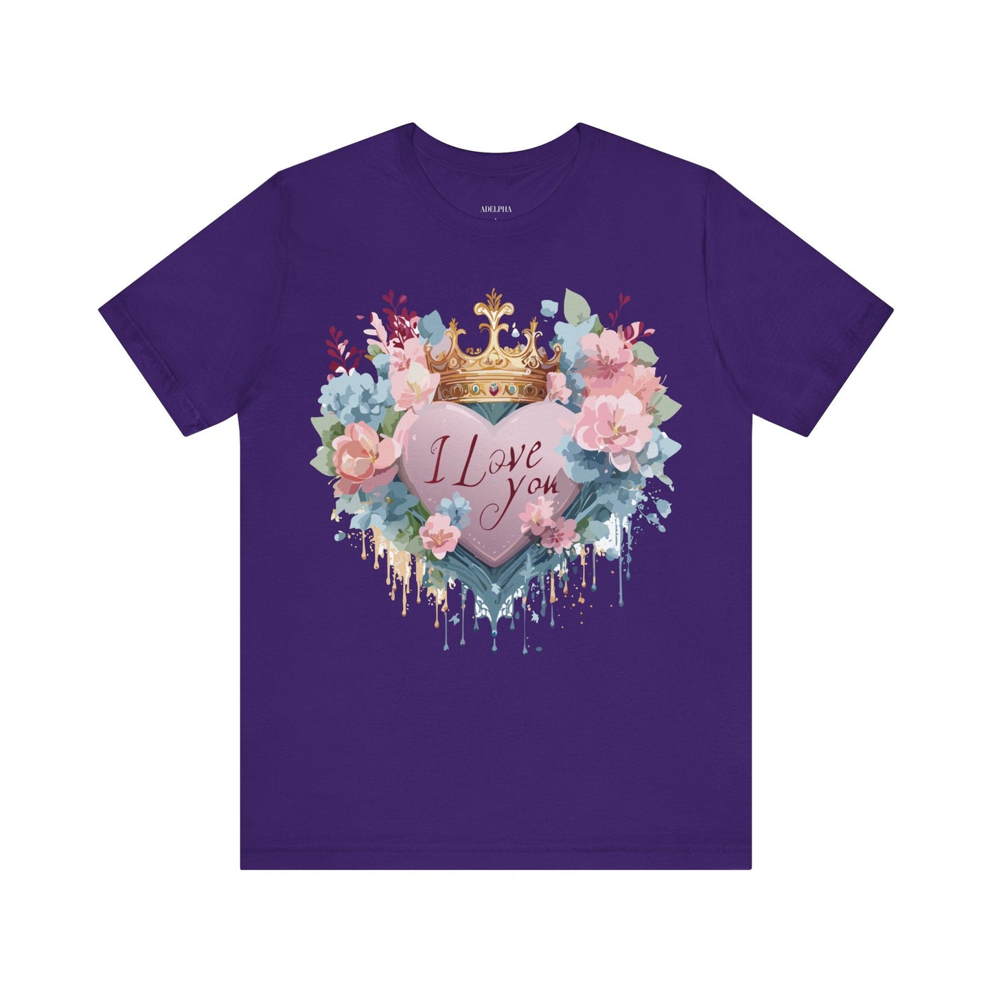 Valentine Graphic Tee Unisex Short Sleeve Jersey Shirt Adelpha Vintage Art Design