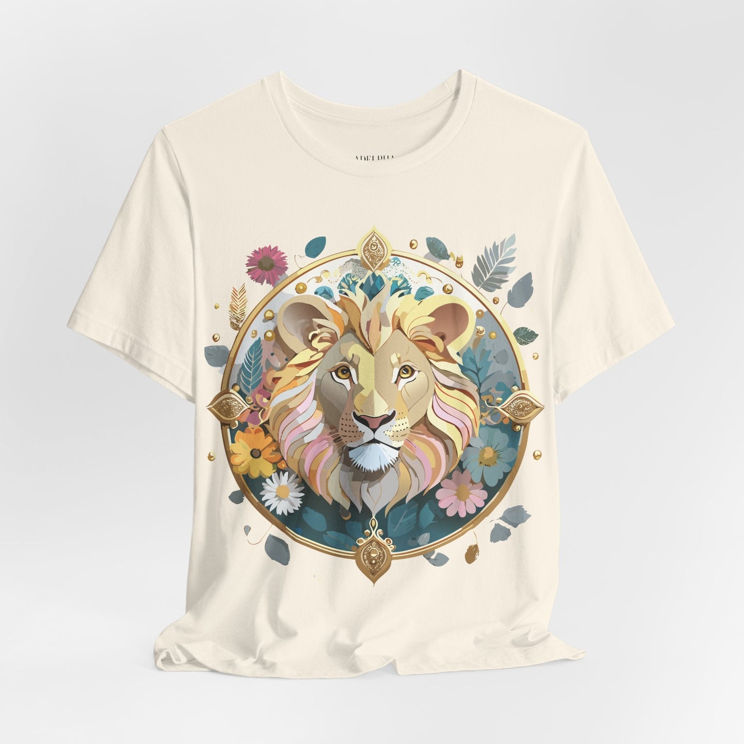 Medallion Graphic Unisex 100 Cotton Vintage Animal Medal Artwork Tee 64