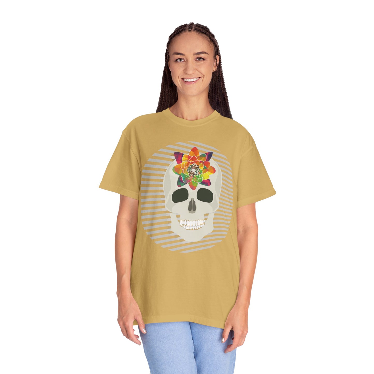 Unisex Cotton Tee Shirt with Skull