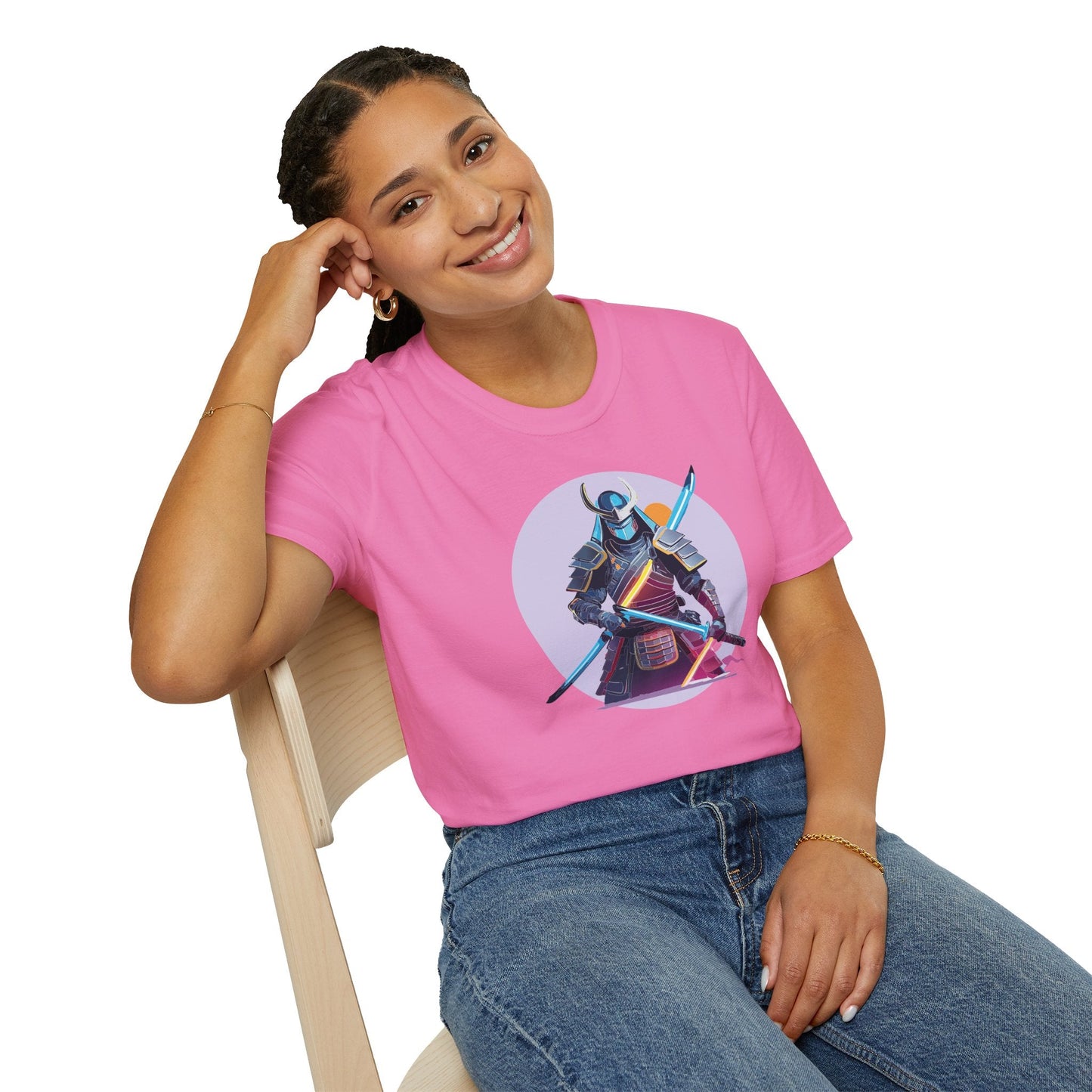 Samurai Shirt Unisex Gildan Softstyle Tee 100 Percent Cotton Lightweight Comfort