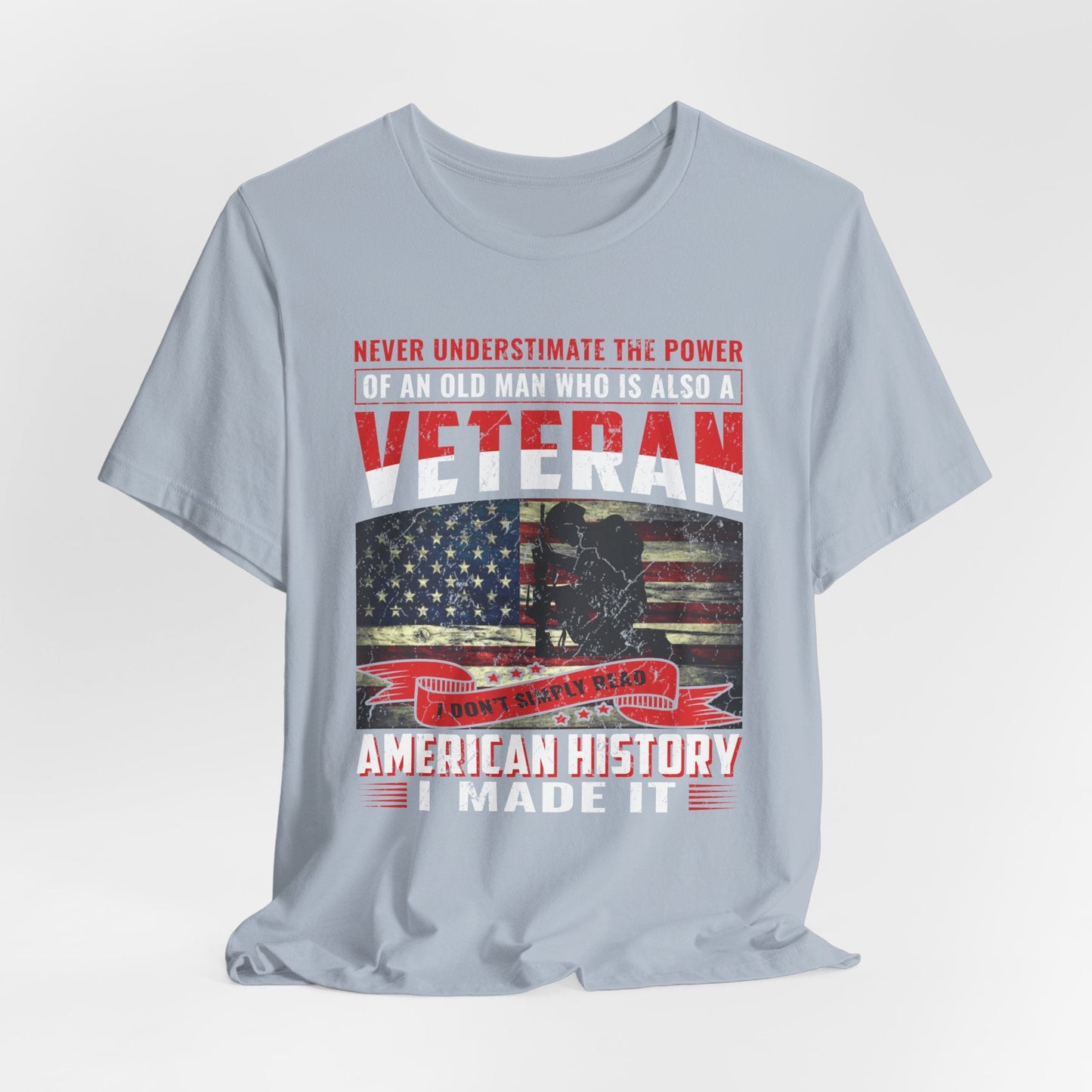 Army Veteran Patriotic Graphic Design Unisex Cotton T-Shirt v32