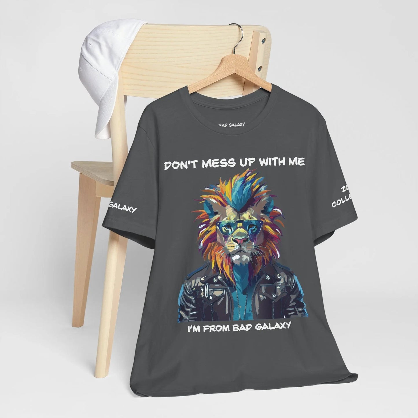 Bad Galaxy Animal T Shirt 100 Percent Cotton Eco Friendly Ink USA Printed Durable Stitching