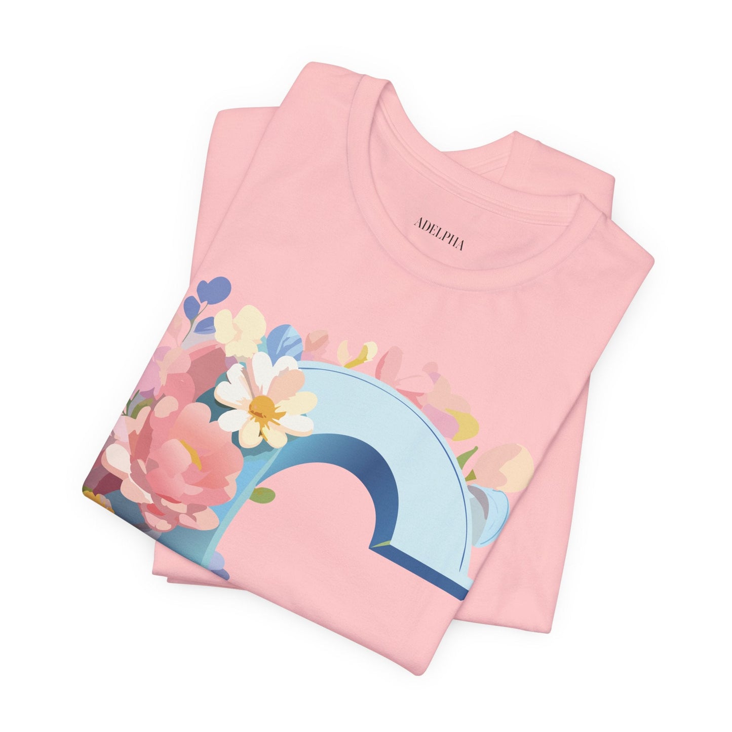 Letter C Shirt Graphic Tee Unisex Short Sleeve Vintage Art Adelpha Premium Quality