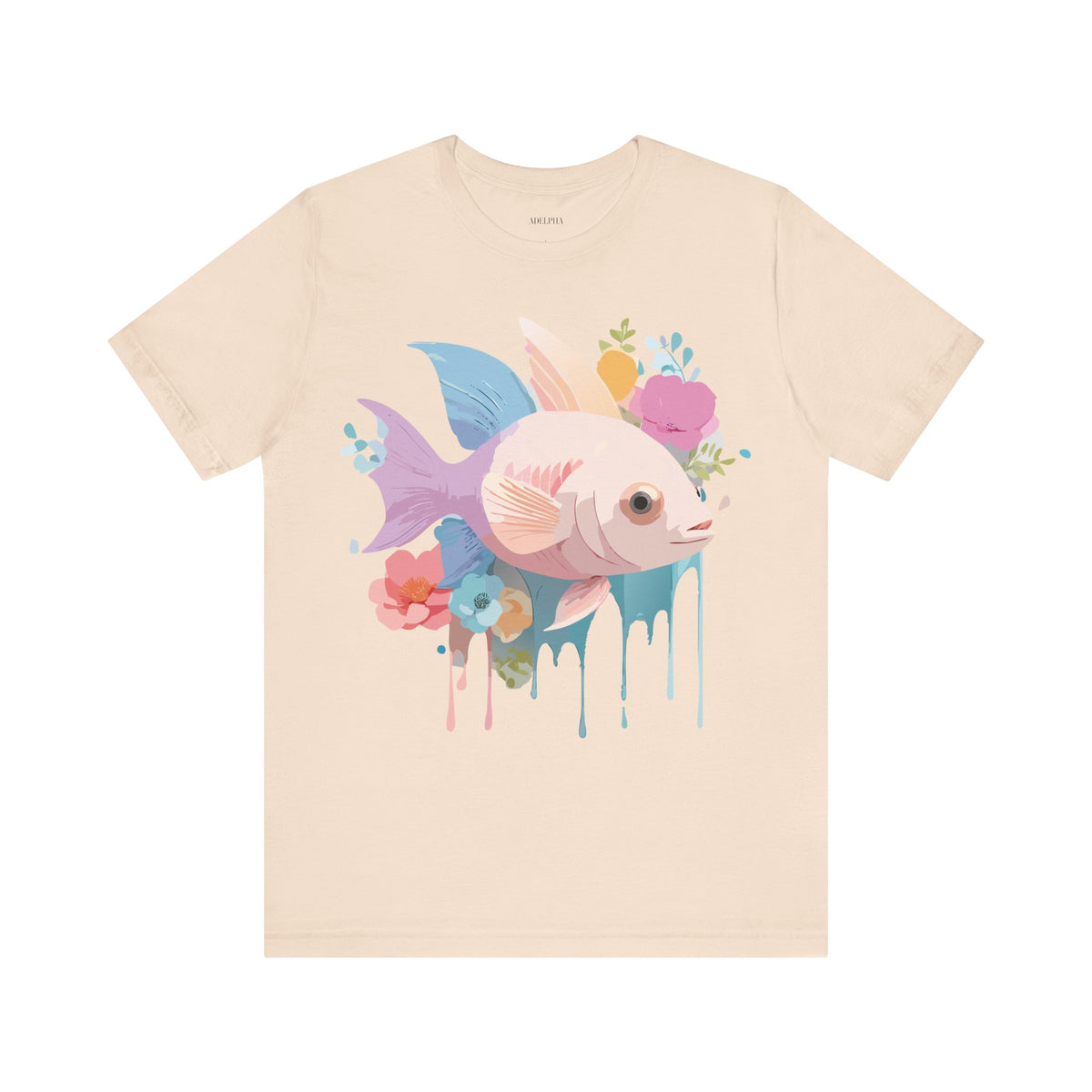 Fish Graphic Design Tee Bella+Canvas Unisex 100 Cotton Tee Shirt a102
