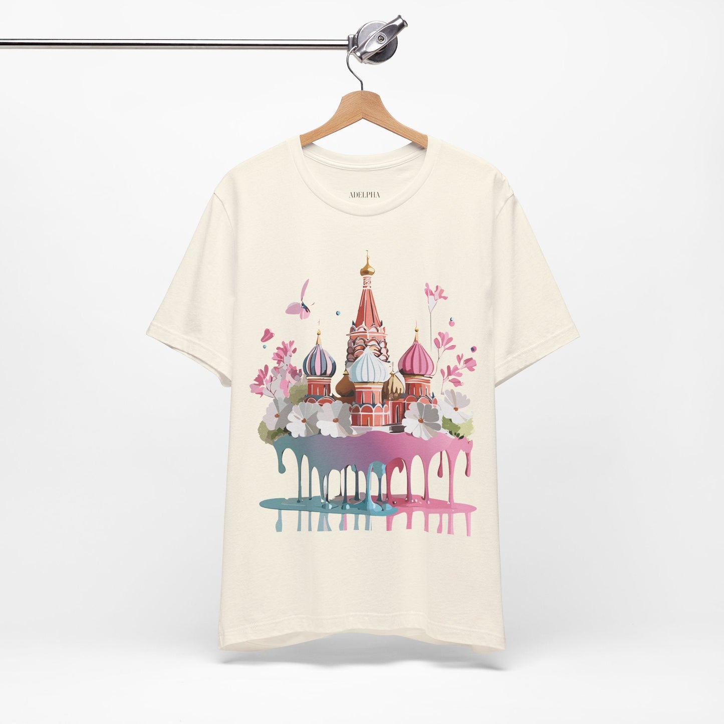 Premium Unisex Tourist Shirt Moscow Graphic Tee With Vintage Adelpha Artwork and Comfort