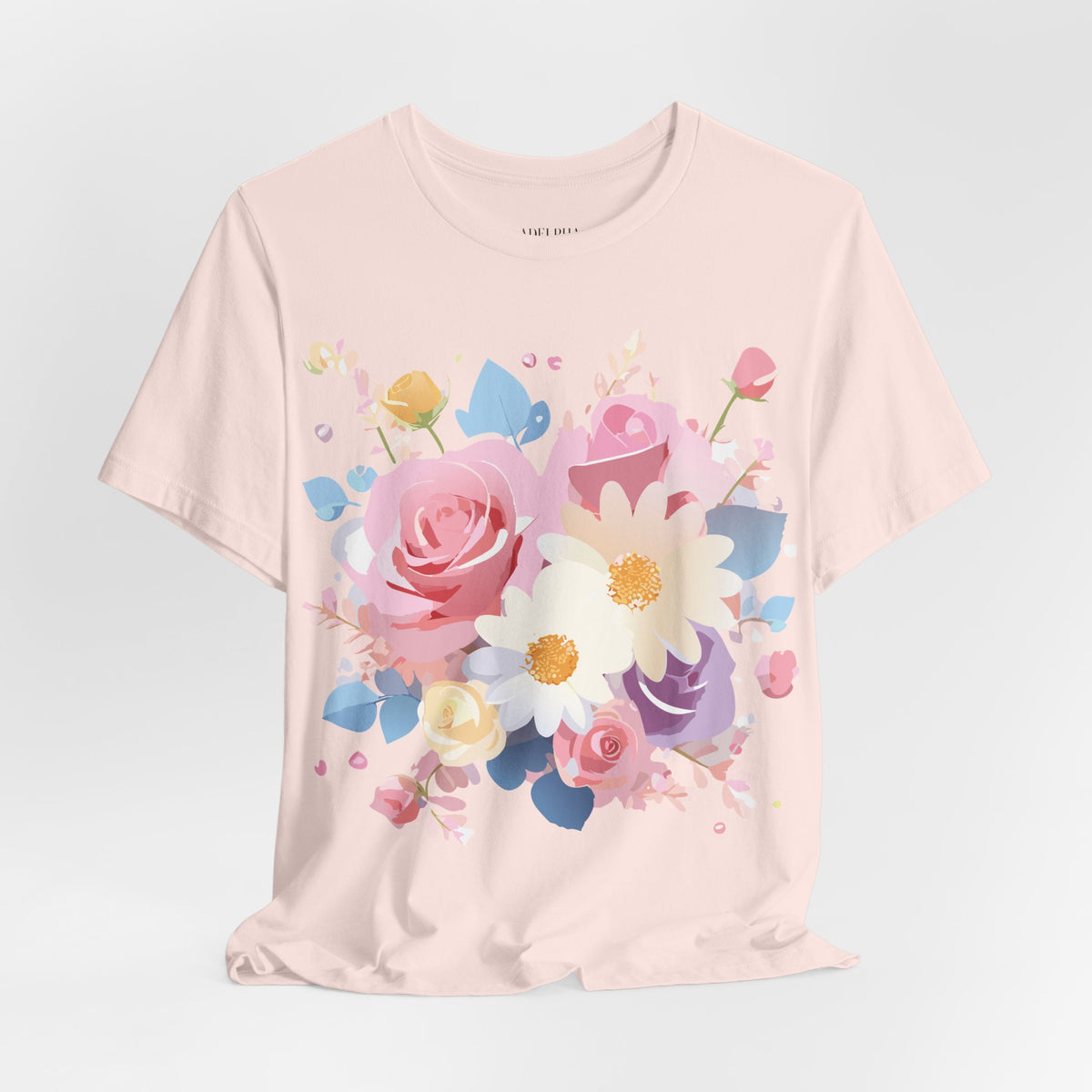 Floral Graphic Tee Shirt - Bella+Canvas Unisex 100 Cotton 4