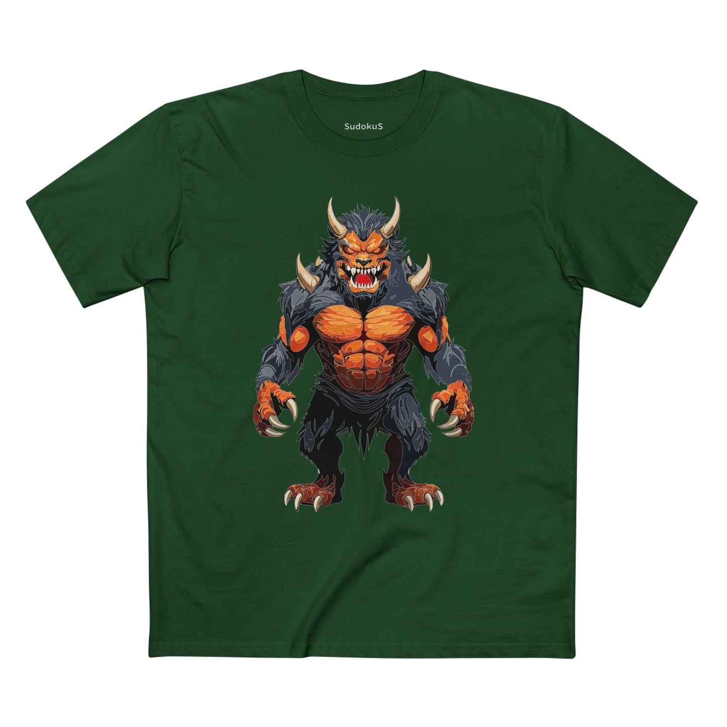 Cartoon Monsters Graphic Unisex 100 Cotton Staple Tee 7