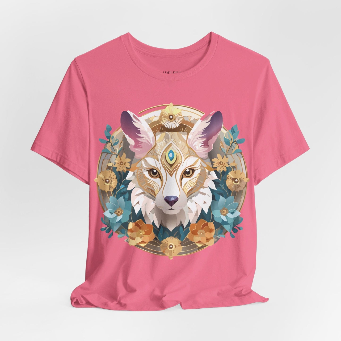 Medallion Graphic Unisex 100 Cotton Vintage Animal Medal Artwork Tee 84