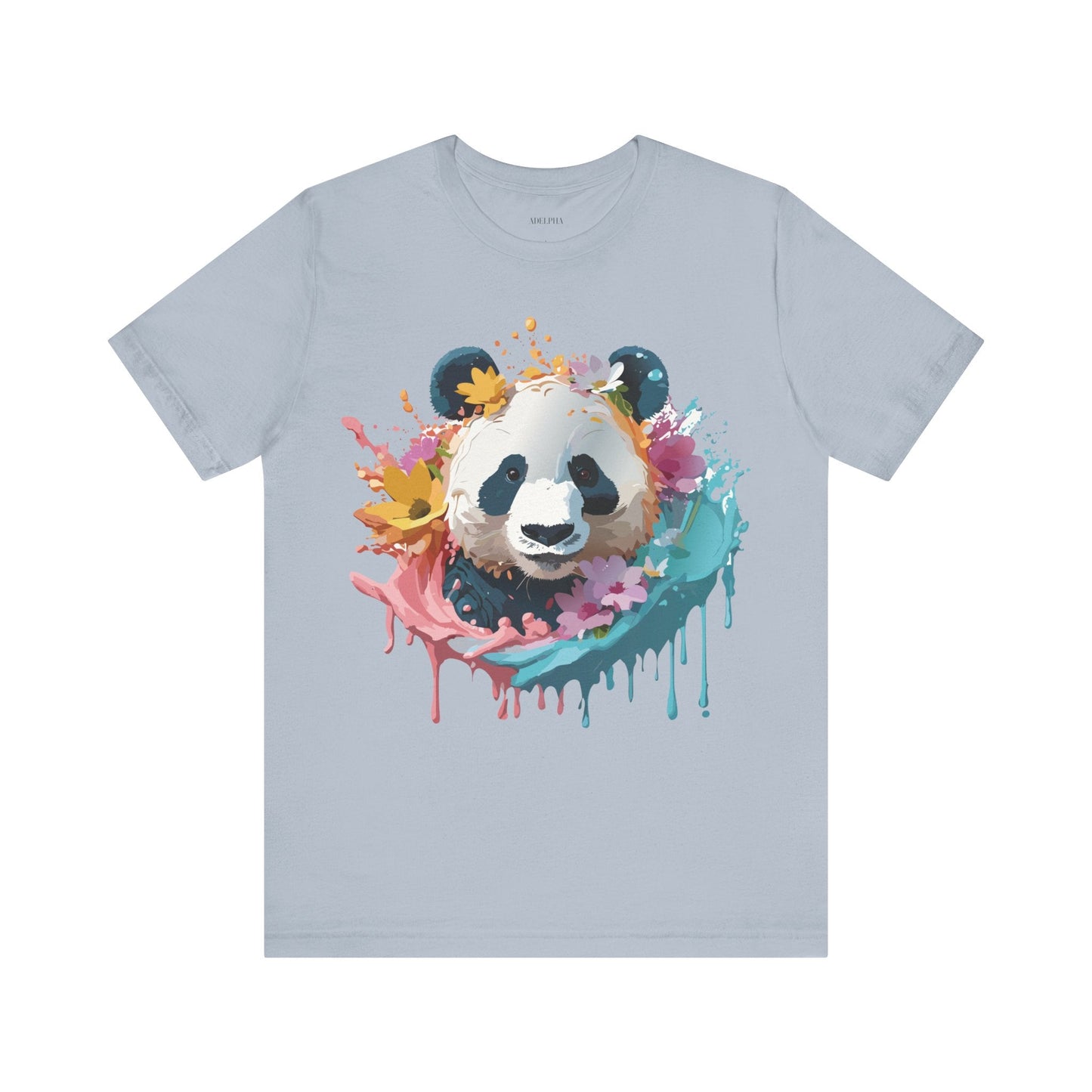 Panda Graphic Tee Unisex Jersey Short Sleeve Art Design Shirt By Adelpha Premium Casual Wear