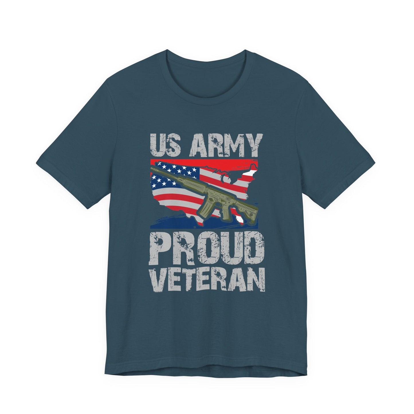 Army Veteran Patriotic Graphic Design Unisex Cotton T-Shirt v21