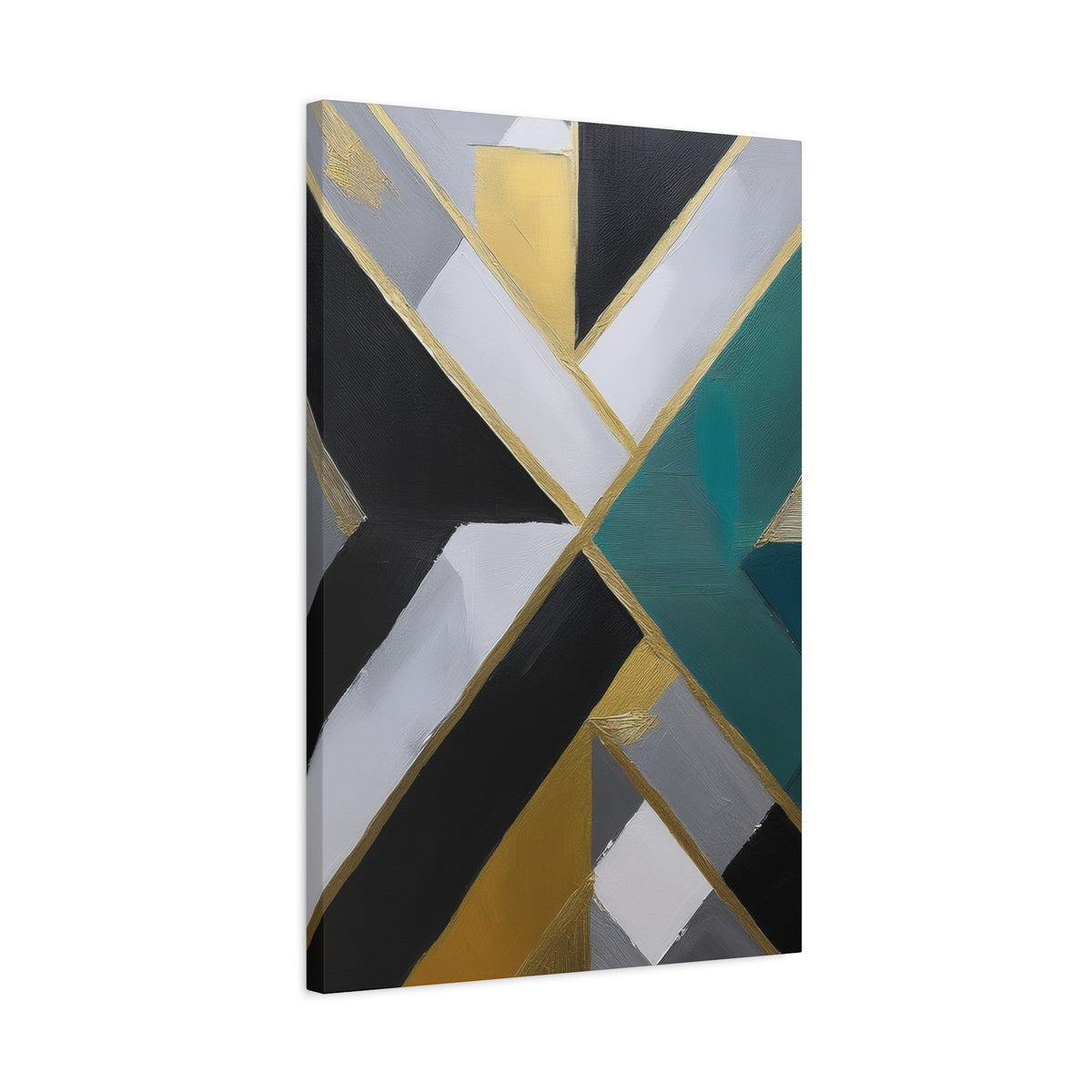 Abstract Geometric Painting Print Canvas 20x24,20x30,24x30 24x32,24x36,30x40 32x48,36x48,40x60 Pine-Wood Inner Frame ABS-76