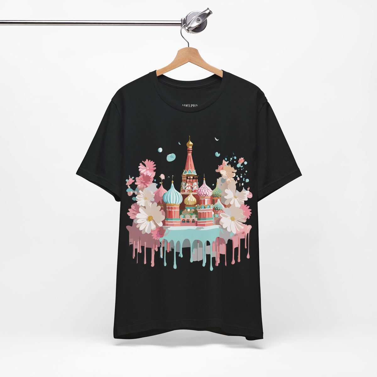 Graphic Unisex Cotton Bella+Canvas Tee Shirt with Moscow