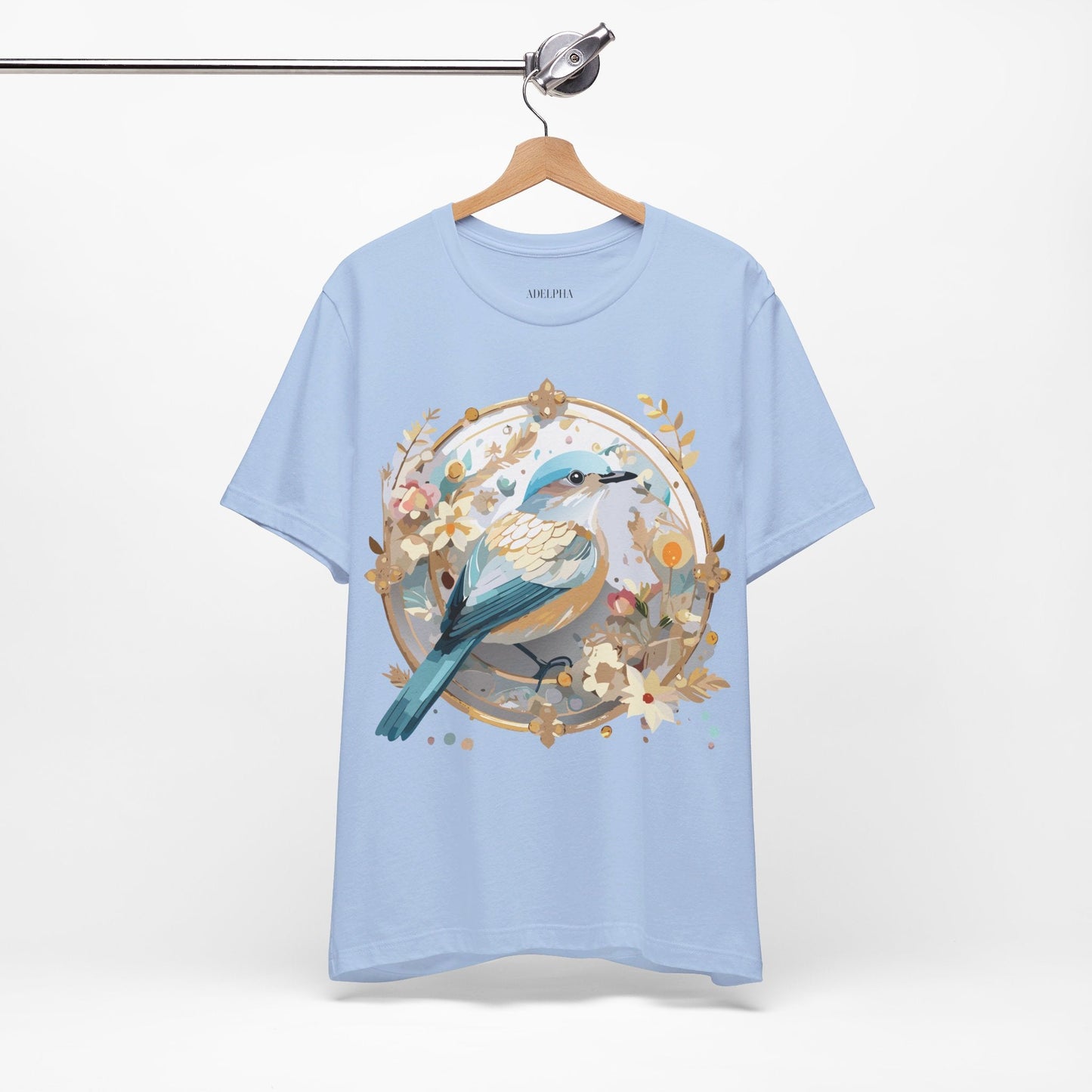 Adelpha Medallion Graphic T Shirt Unisex Short Sleeve Vintage Inspired Art Design