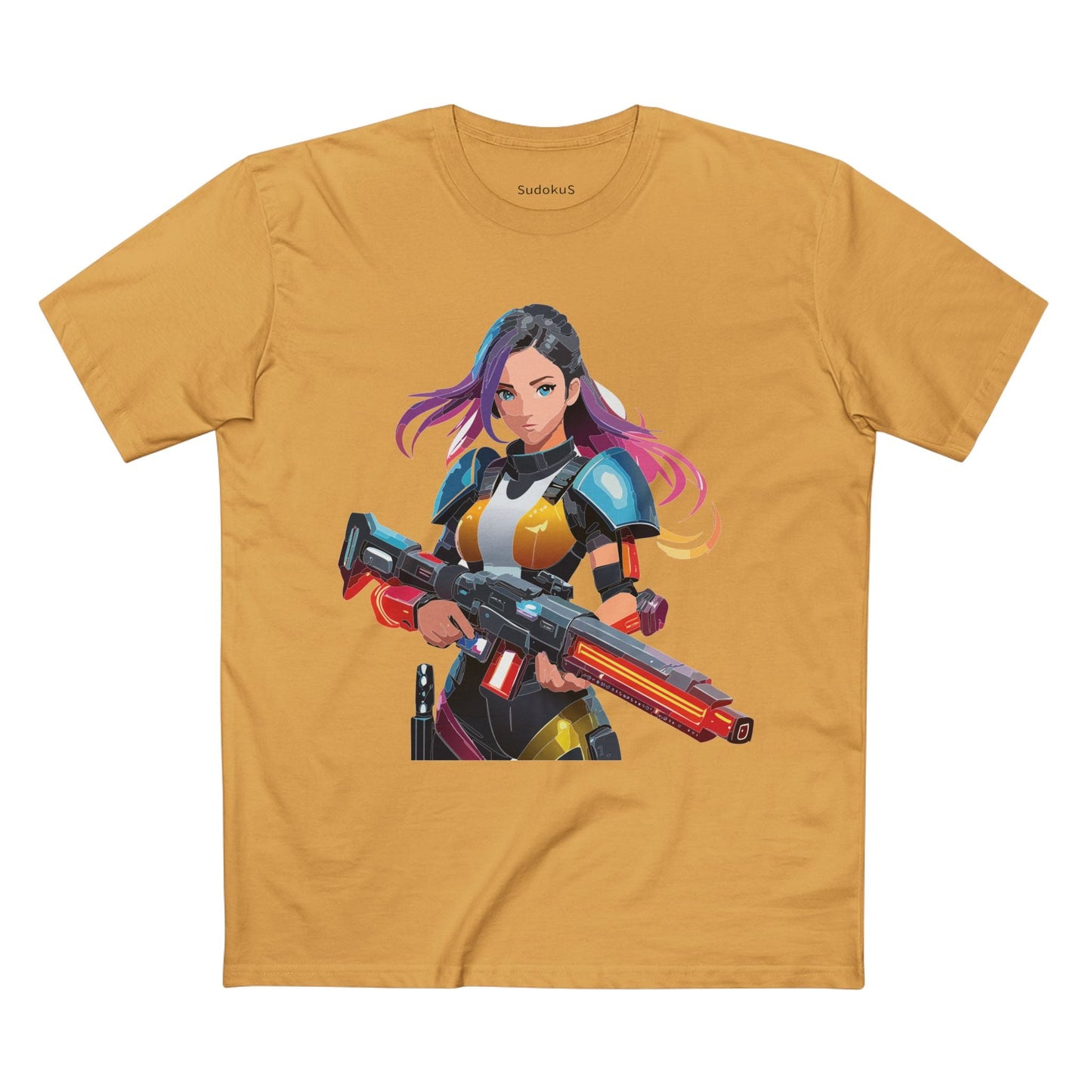 Army-woman Graphic Unisex 100 Cotton Staple Tee 19