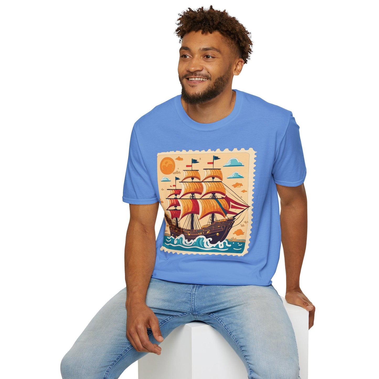 Ship T Shirts Frigate T Shirts Vessel Tee Shirt Unisex Gildan Softstyle 64000 Comfort Fit