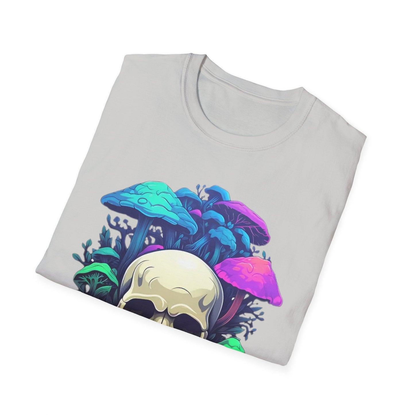 Unisex Skull Tee Shirt Short Sleeve Skeleton Design Gildan Softstyle Cotton Tee Shirt