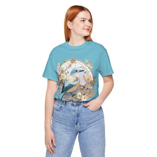 Medallion Graphic Unisex 100 Cotton Vintage Animal Medal Artwork Tee 74