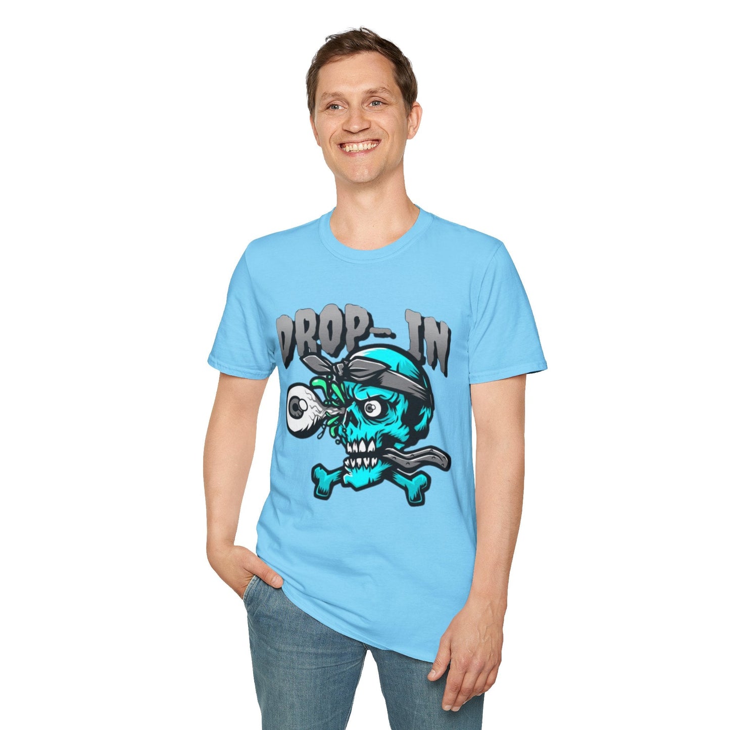 Unisex Skull T Shirt Skeleton Shirt With Skull Artwork Gildan Softstyle 64000 Cotton Tee