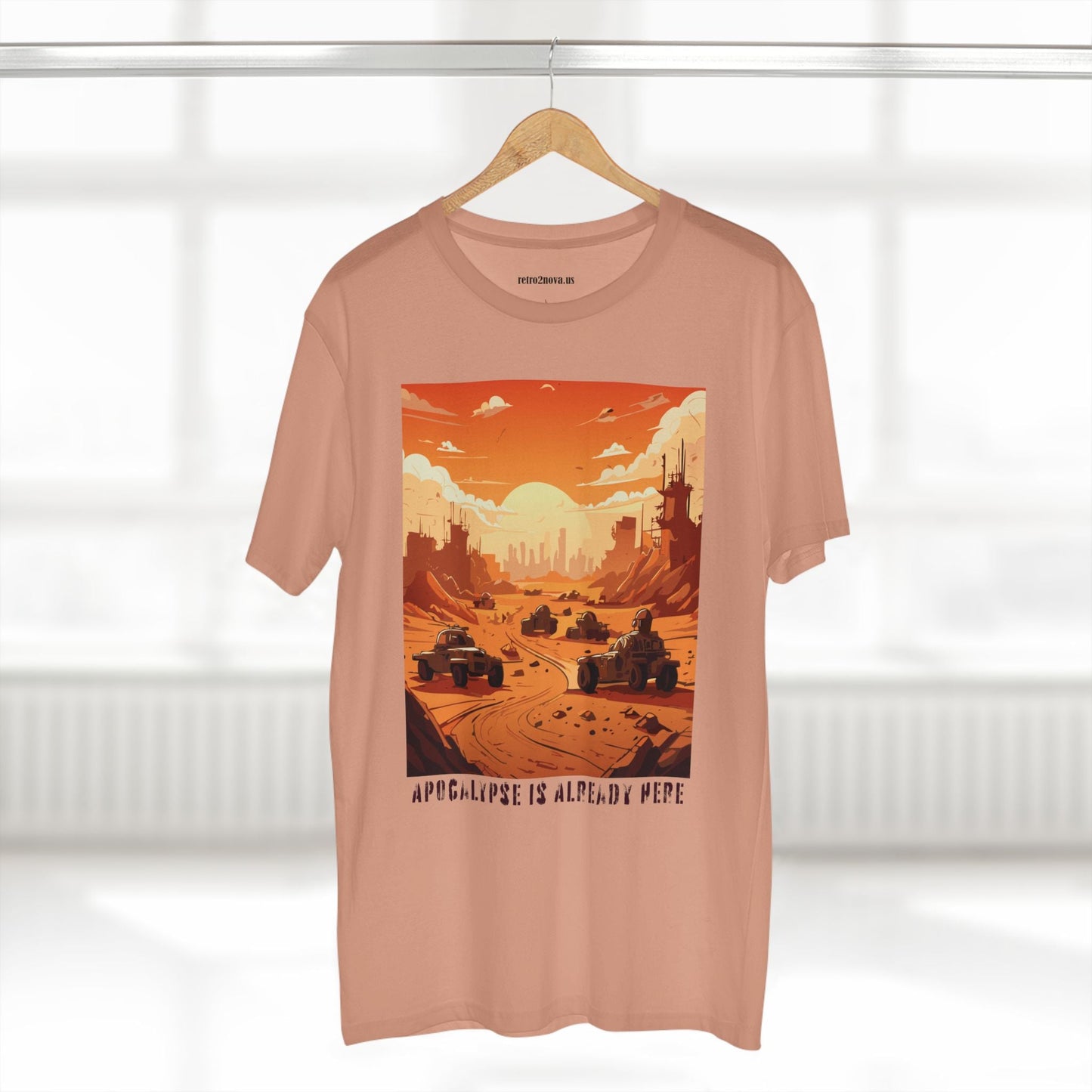 Retro2Nova Cataclysm Doomsday Unisex Premium Cotton Tee With Original Art Design
