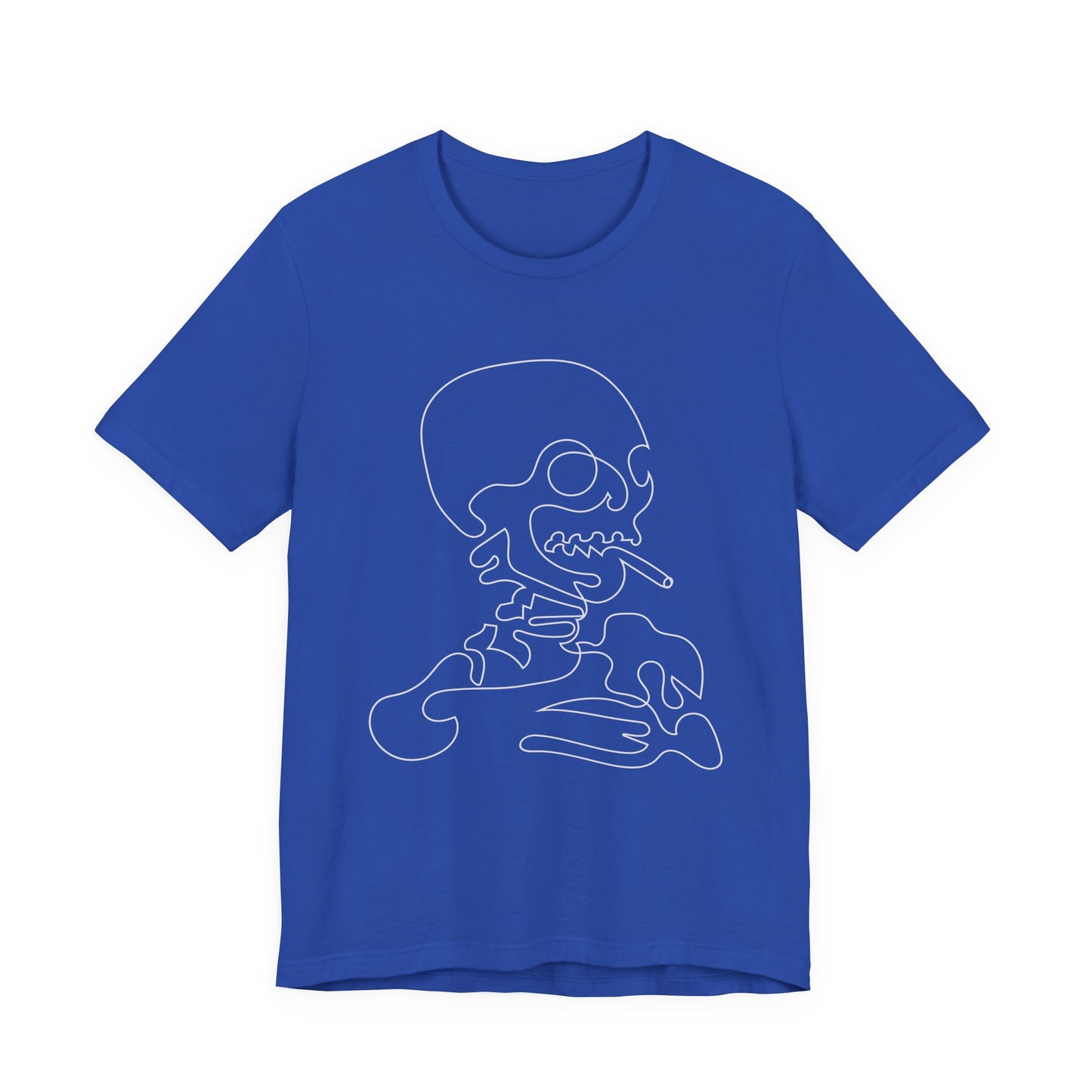 Camiseta unisex de algodón con calavera