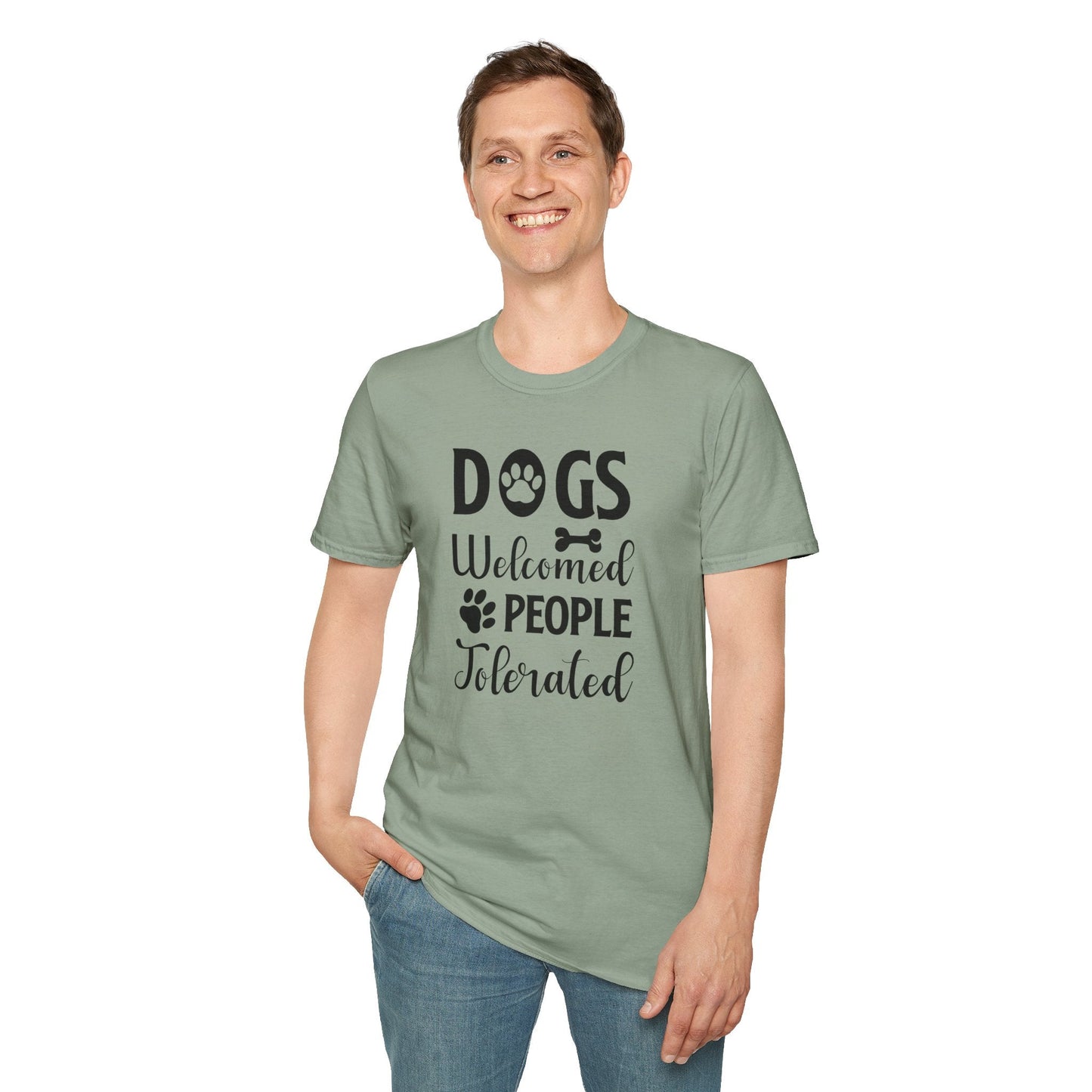 Dog Slogan T Shirts With Funny Words Tee Shirt Featuring Funny Quotes Unisex Gildan Softstyle 64000 Ringspun Cotton