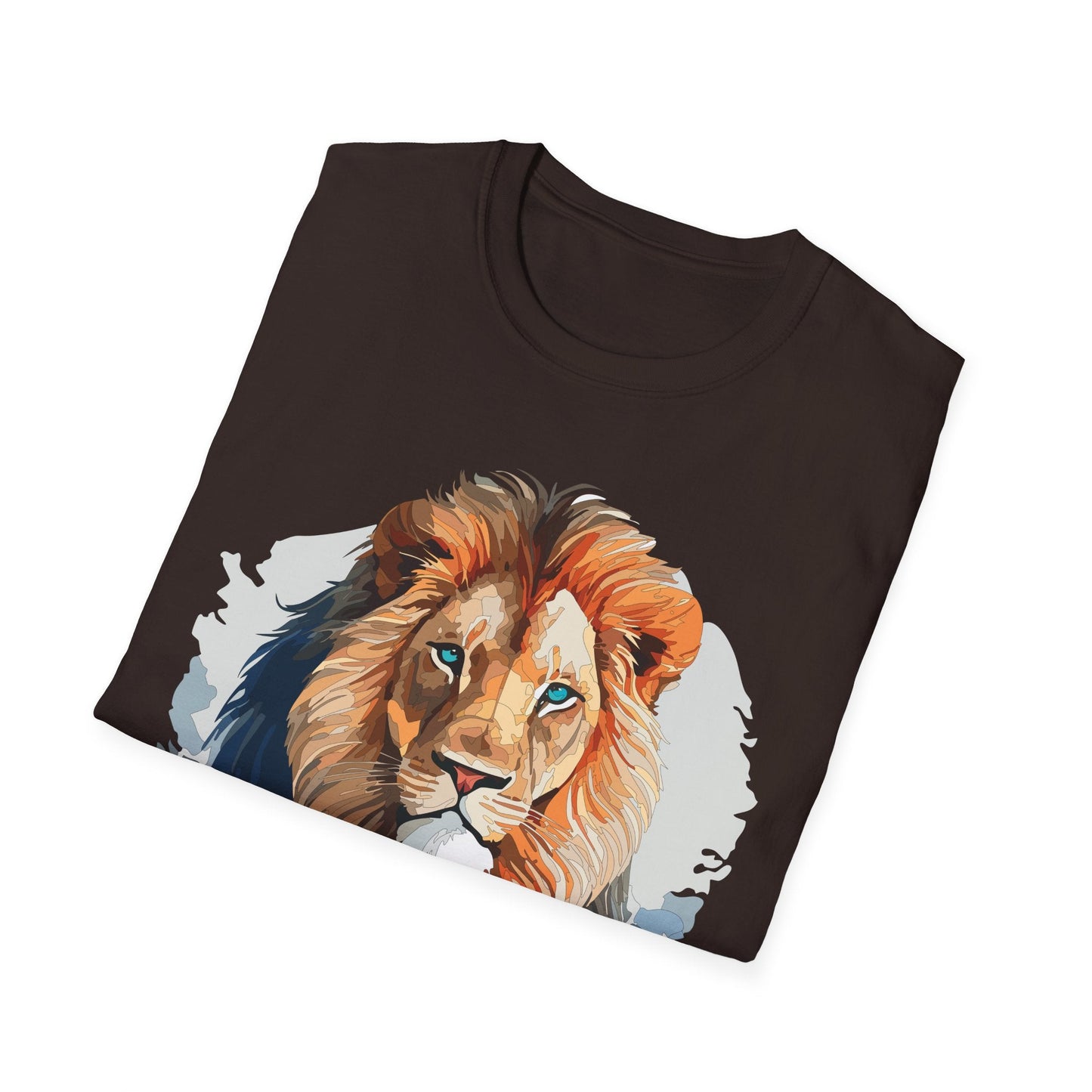 Lion Shirt Unisex Animal Tee Gildan Softstyle 64000 100 Percent Ring Spun Cotton