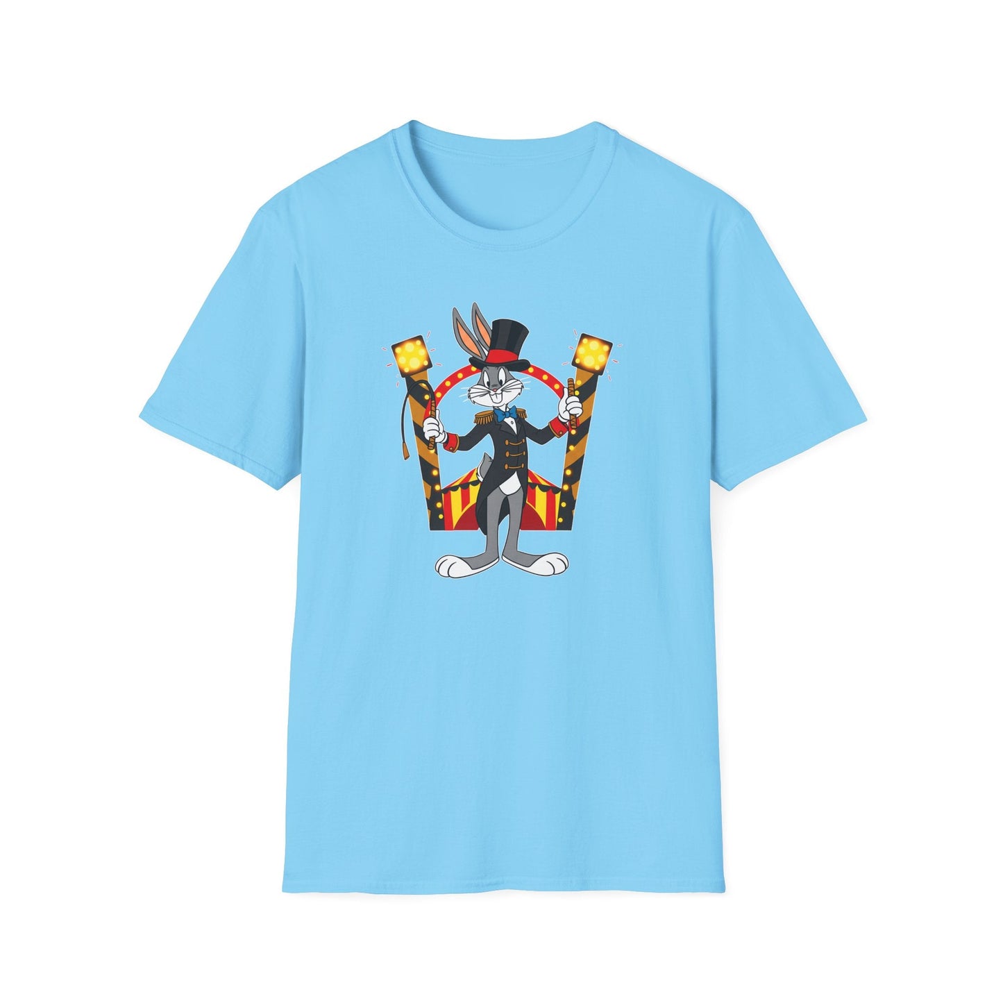 Bugs Bunny T Shirt Unisex Cartoon Tee Gildan Softstyle 64000 Tee Comfort Cotton Fabric