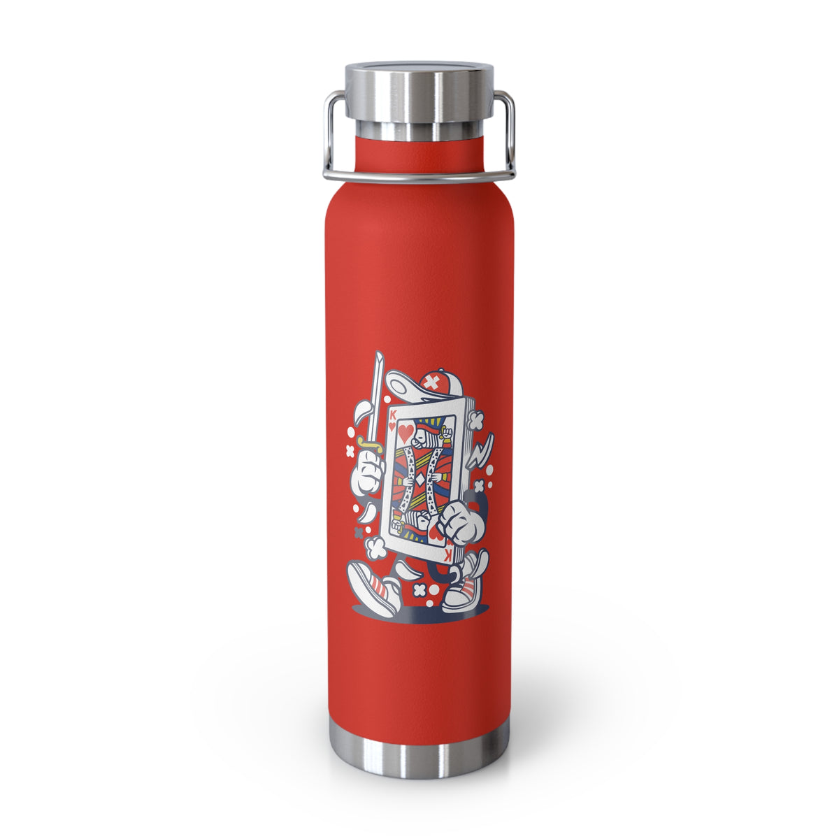 22oz Copper Insulated Water Bottle with Cartoon Design - CV30