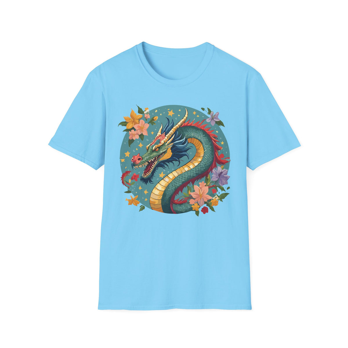 Dragon Graphic Tee Gildan Unisex 100 Cotton Tee Shirt with Animal a44
