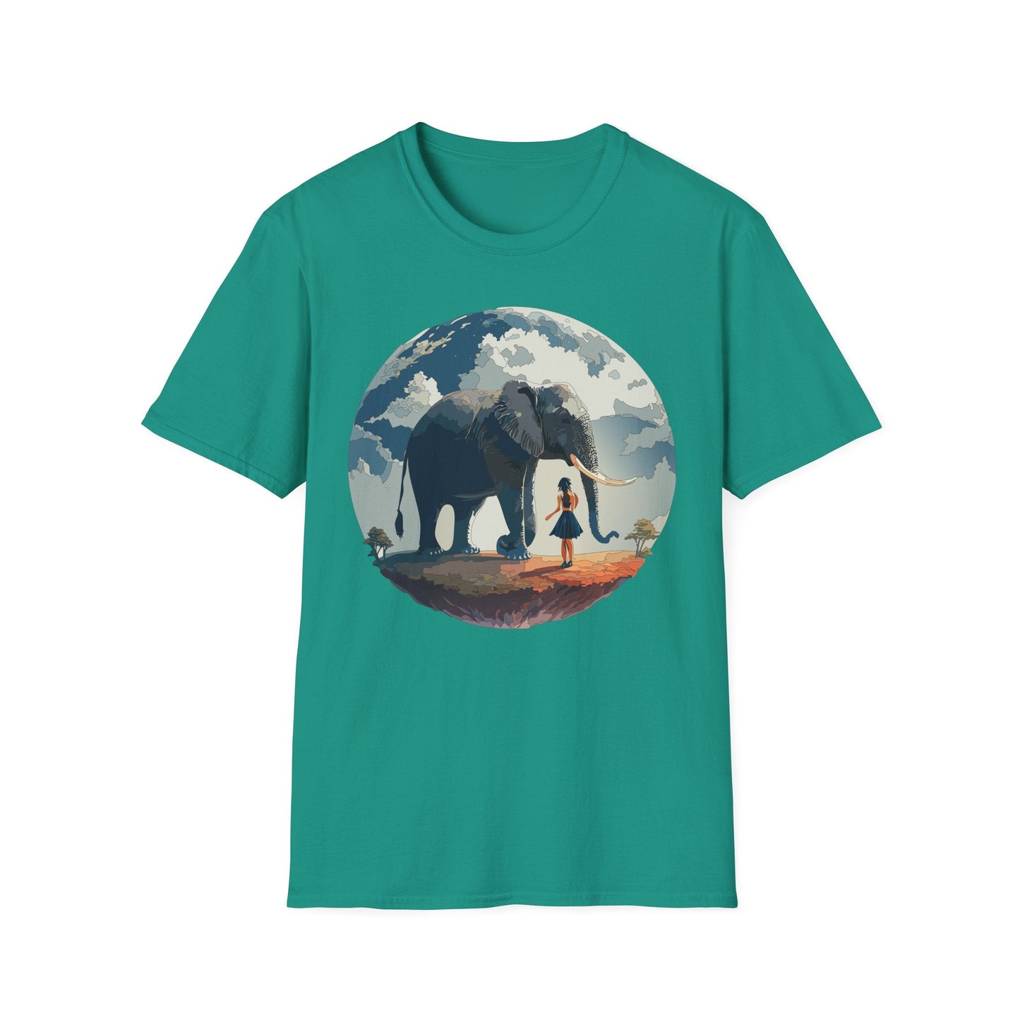 Womens Graphic T Shirt Art Design Tee Softstyle Gildan 64000 100 Percent Ring Spun Cotton