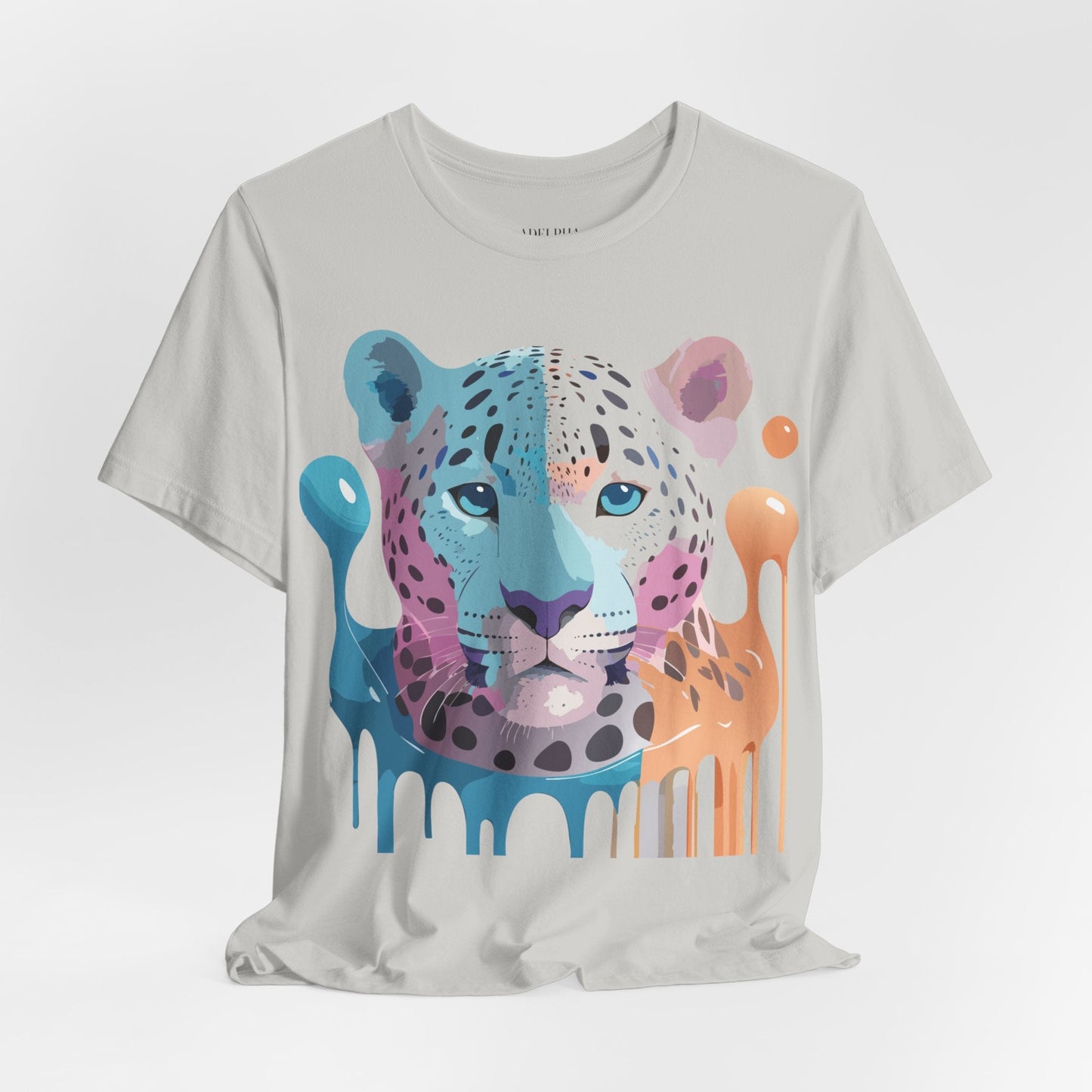 Adelpha Graphic Tee Cheetah Print Unisex Jersey Short Sleeve Shirt Vintage Art
