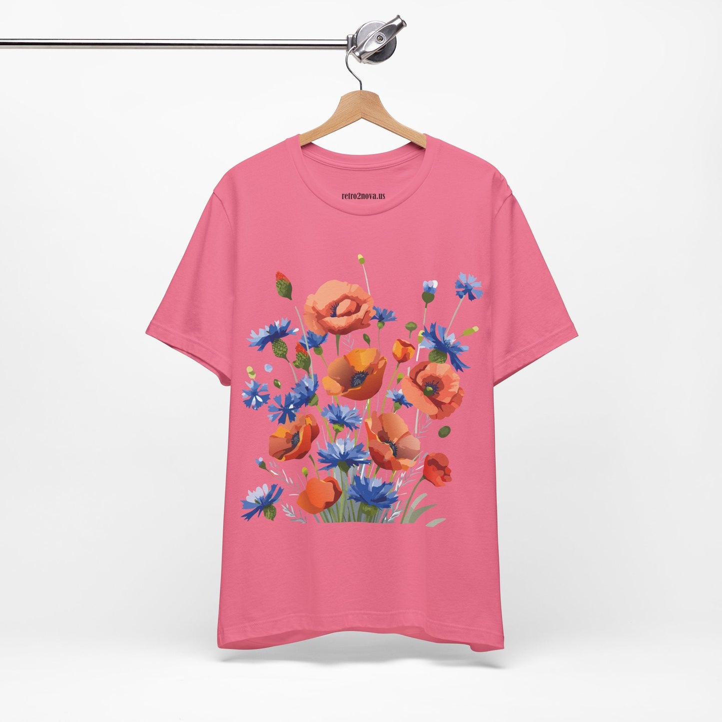 Vintage Floral Graphic Unisex Cotton Tee 33