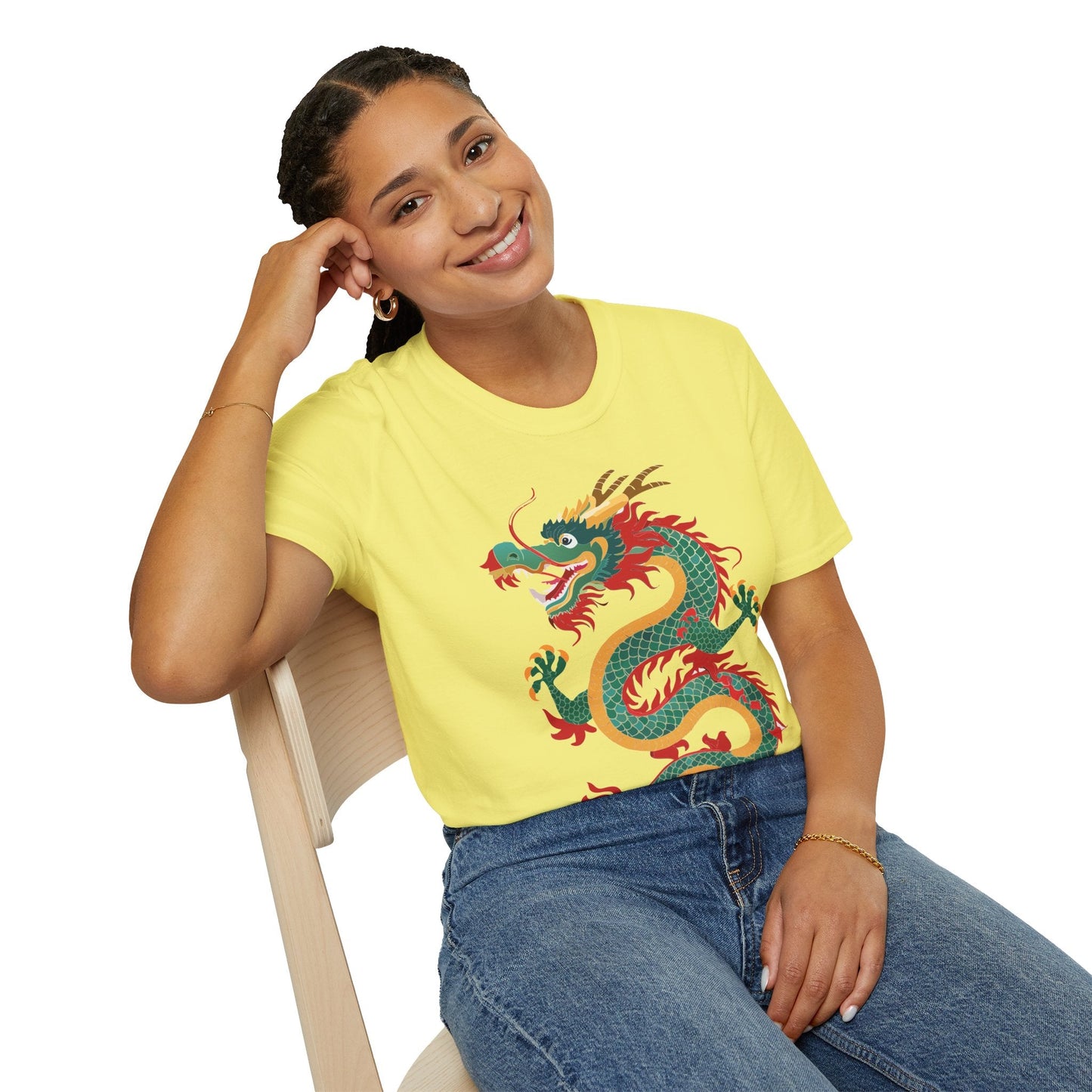 Dragon T Shirt Unisex Dragon Shirt With Animal Art Design Gildan Softstyle Tee 100 Cotton