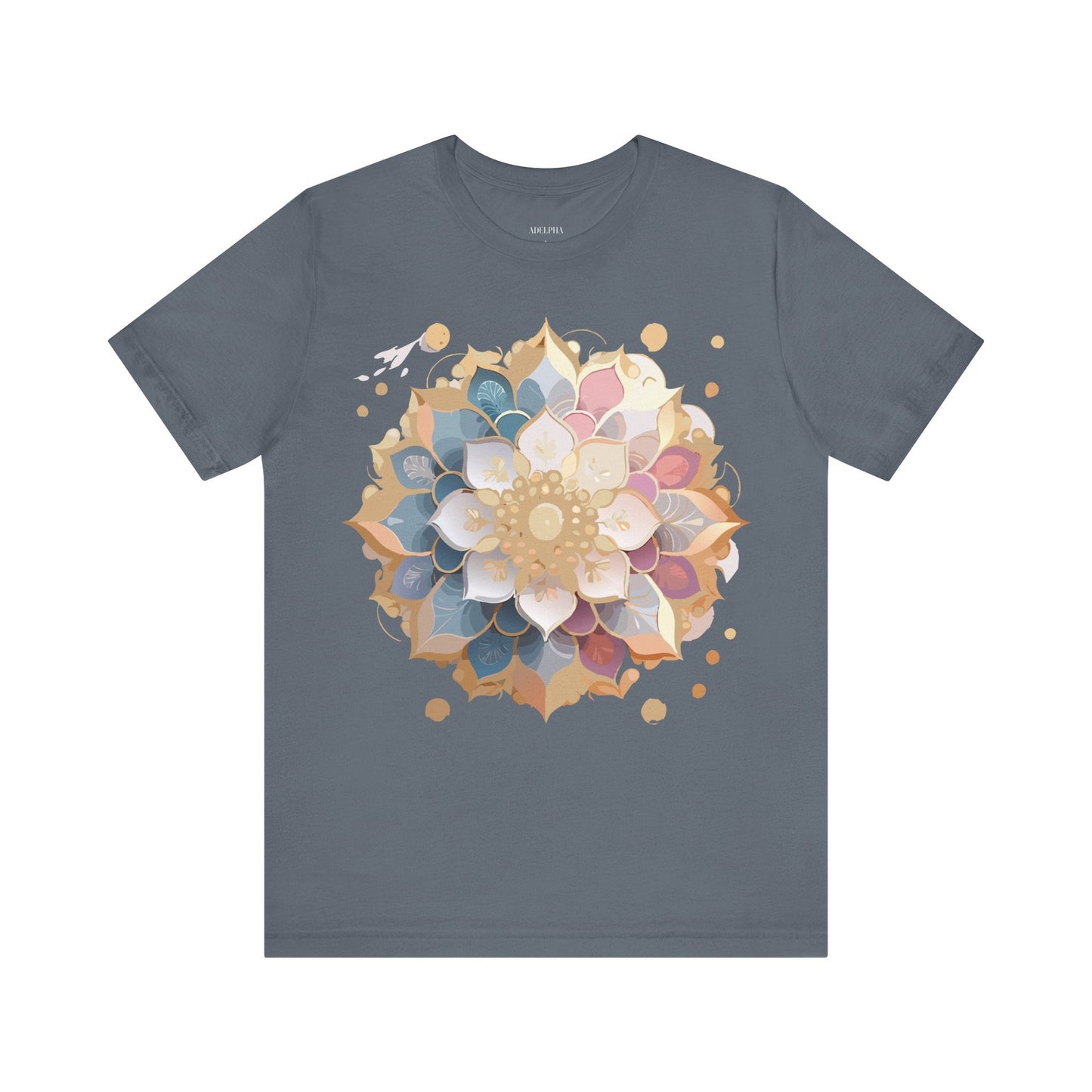 Mandala Graphic Tee Unisex Jersey Short Sleeve From Adelpha Vintage Inspired Artwork