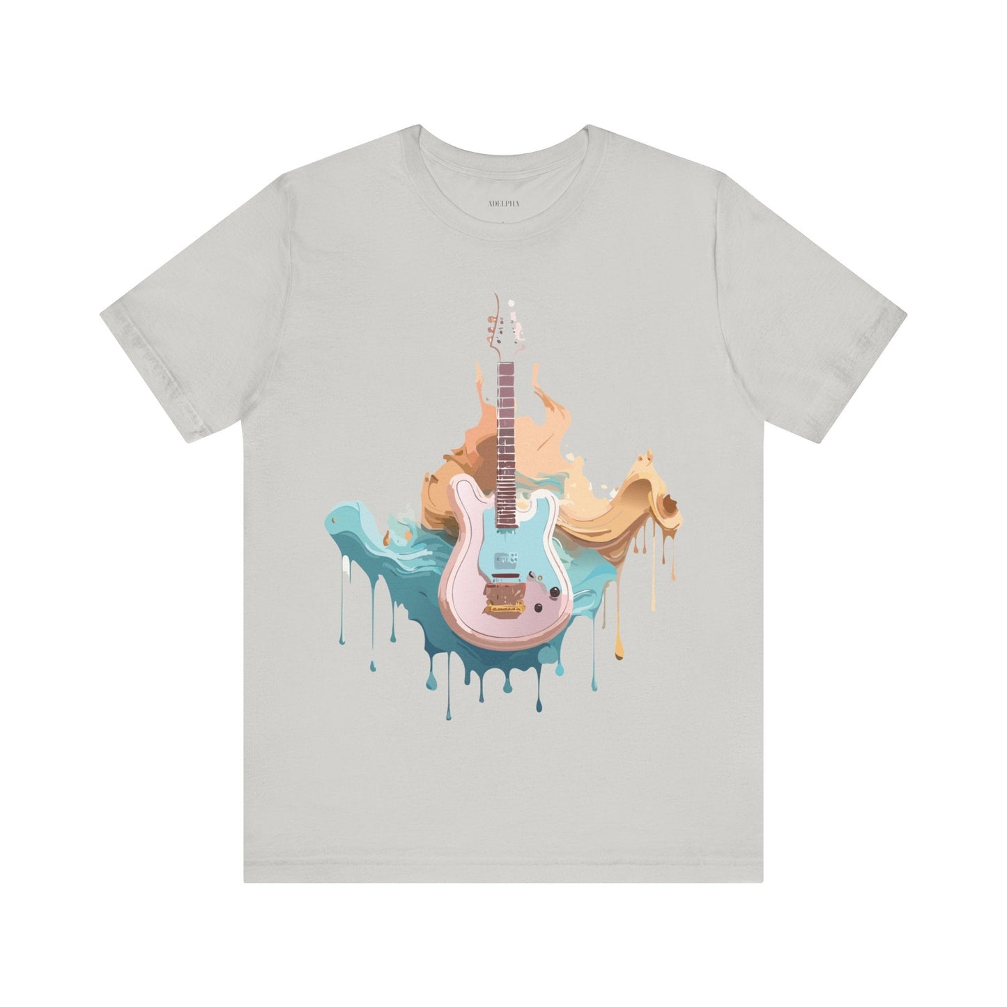 Music Graphic Unisex 100 Cotton Vintage Art with Musical Elements Tee 46