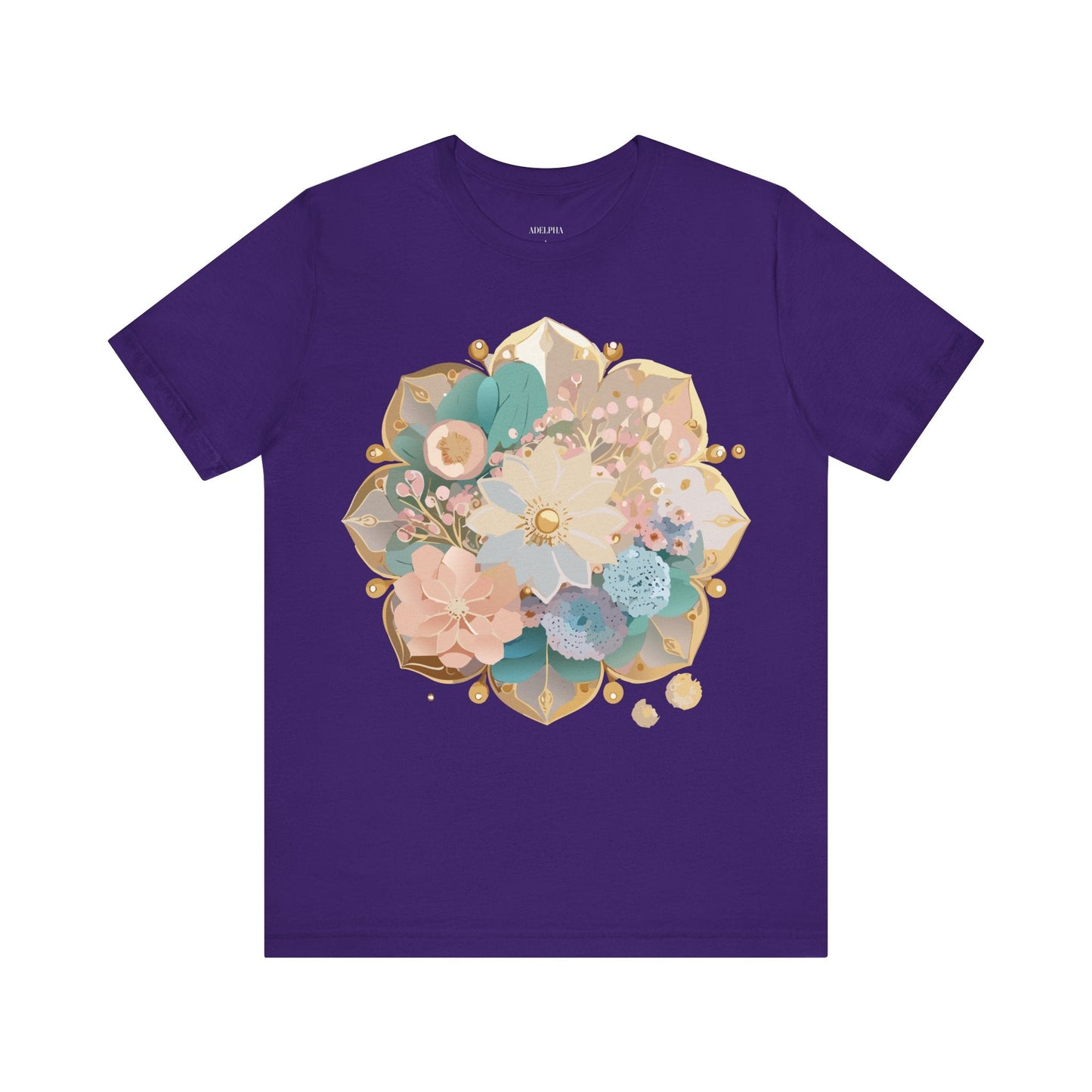 Mandala Graphic Unisex 100 Cotton Vintage Floral Artwork Tee 14