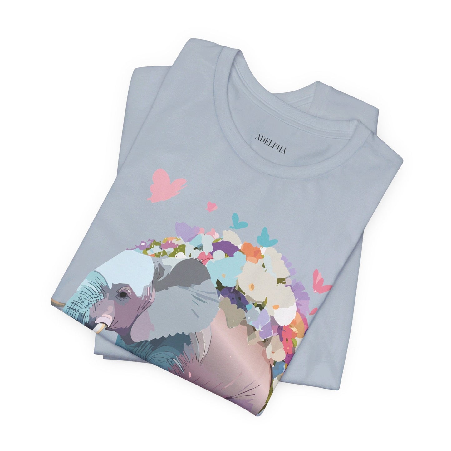 Elephant Graphic T Shirt Unisex Vintage Inspired Artwork By Adelpha Short Sleeve Tee