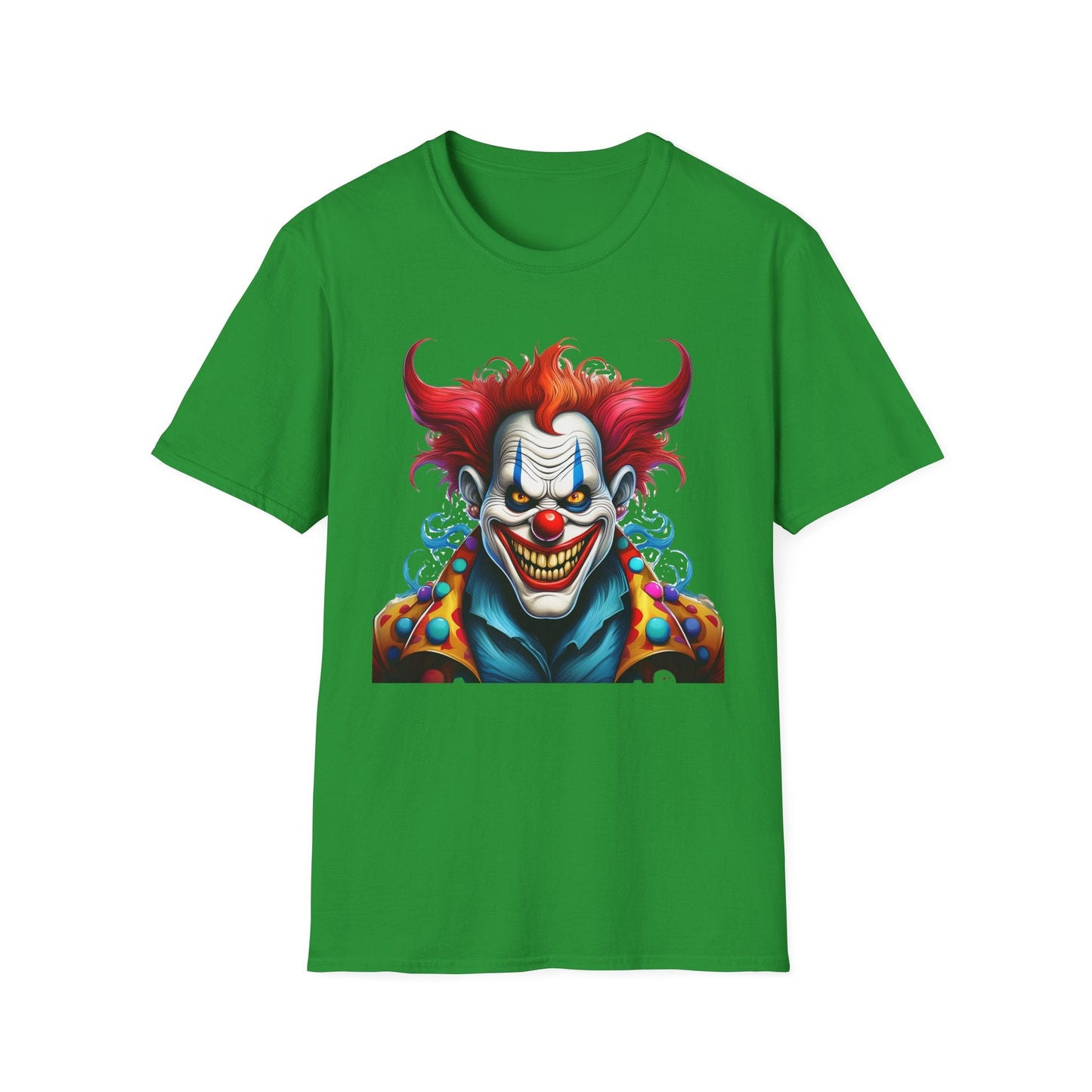 Clown Shirt Unisex Tee Circus Shirt Funny Man Shirt Scary Man Tee 100 Percent Cotton Gildan 64000