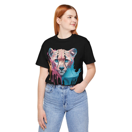 Cheetah Graphic Unisex 100 Cotton Artwork Tee 12
