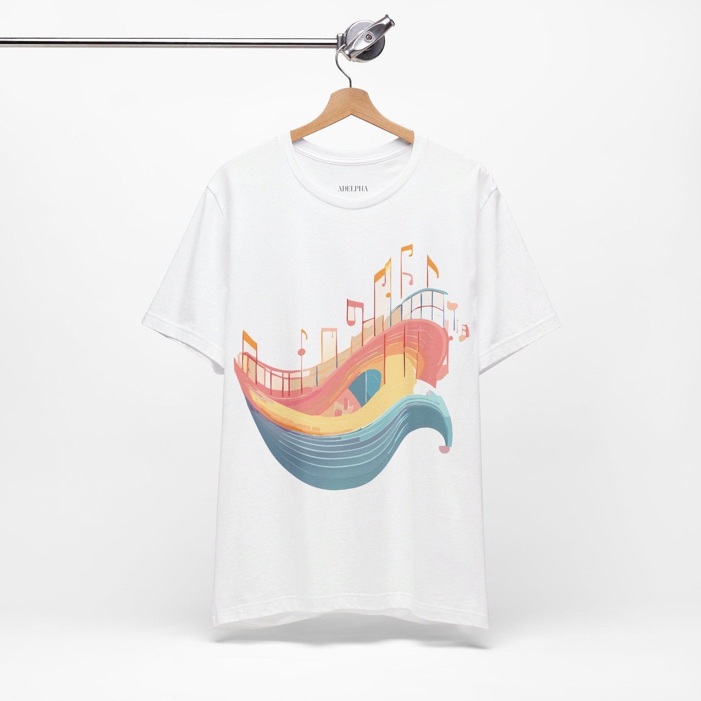 Adelpha Music T Shirt Unisex Graphic Tee Vintage Art Design Jersey Short Sleeve Premium